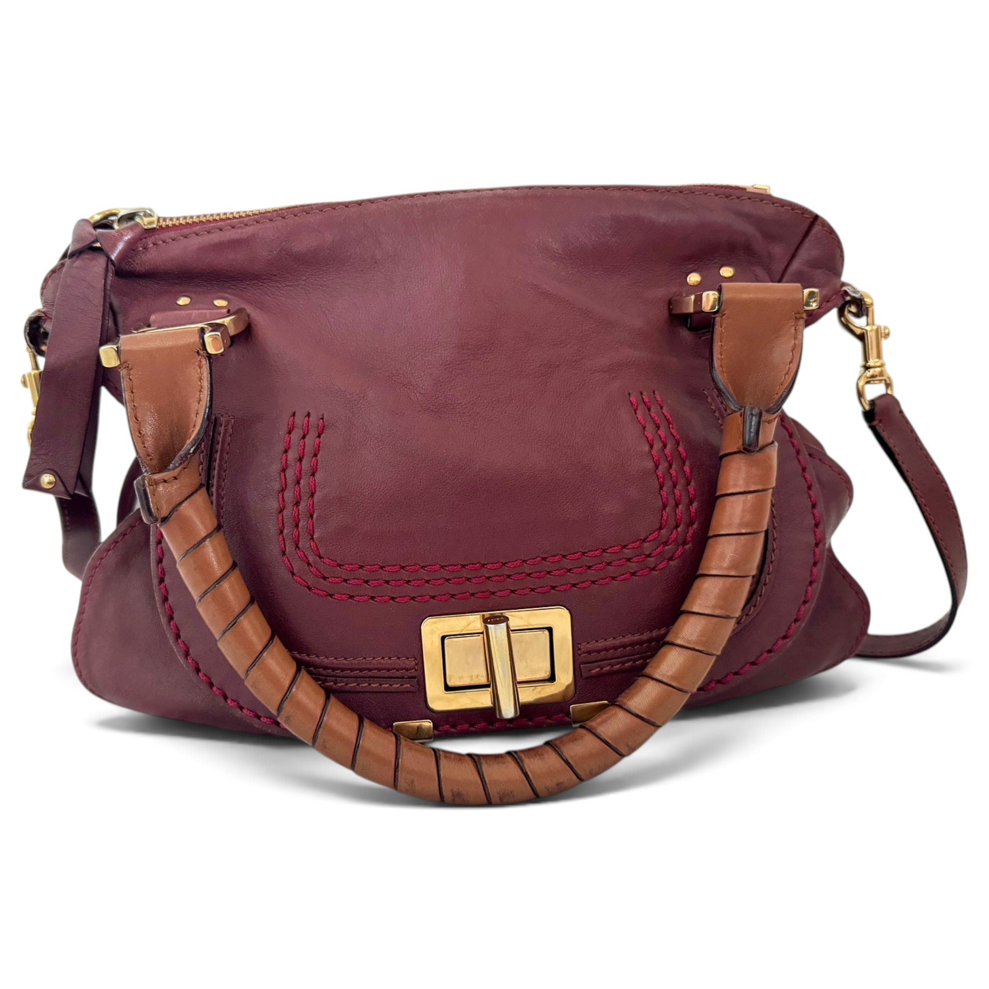 Marcie leather handbag