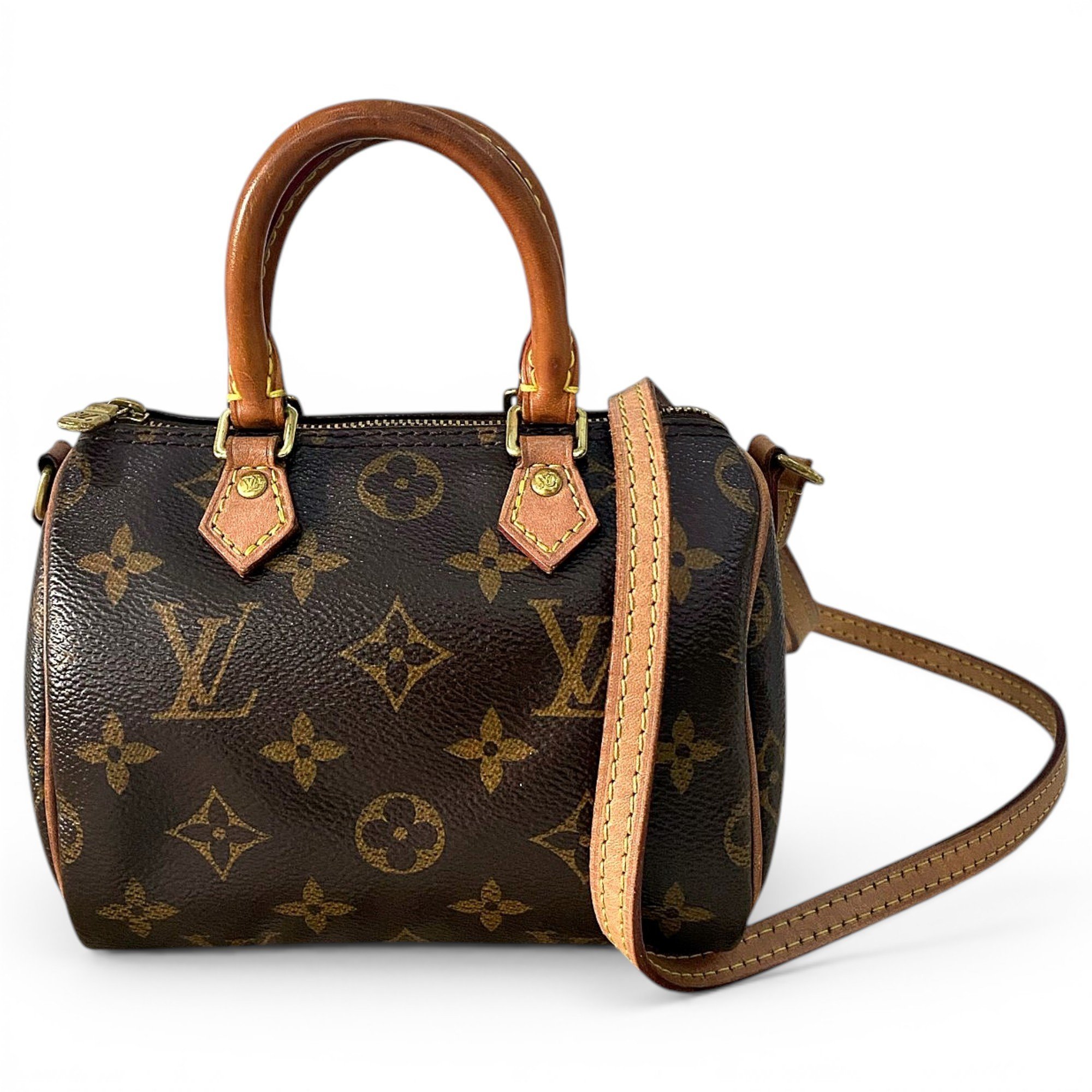 Nano Speedy / Mini HL leather crossbody bag