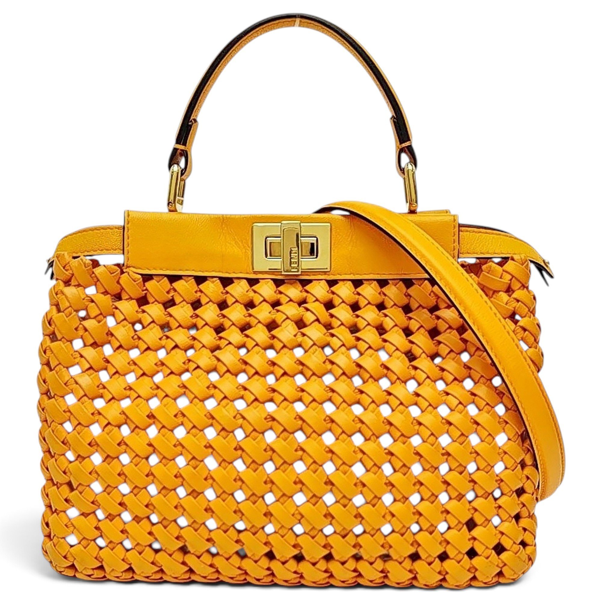 Peekaboo leather handbag