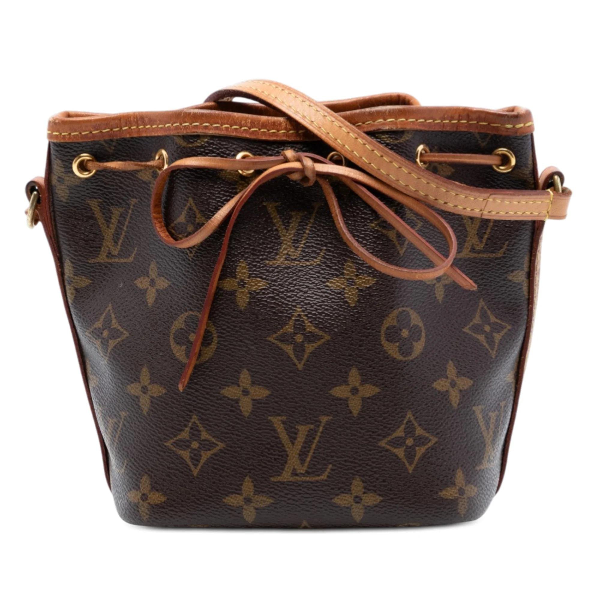 Nano Noé leather handbag