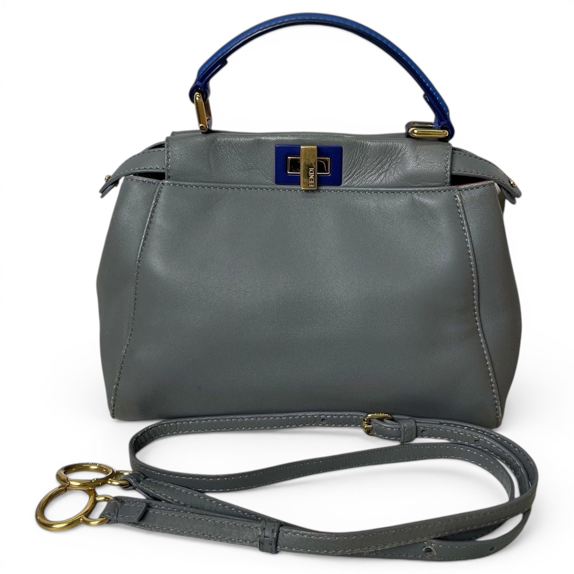 Peekaboo leather handbag
