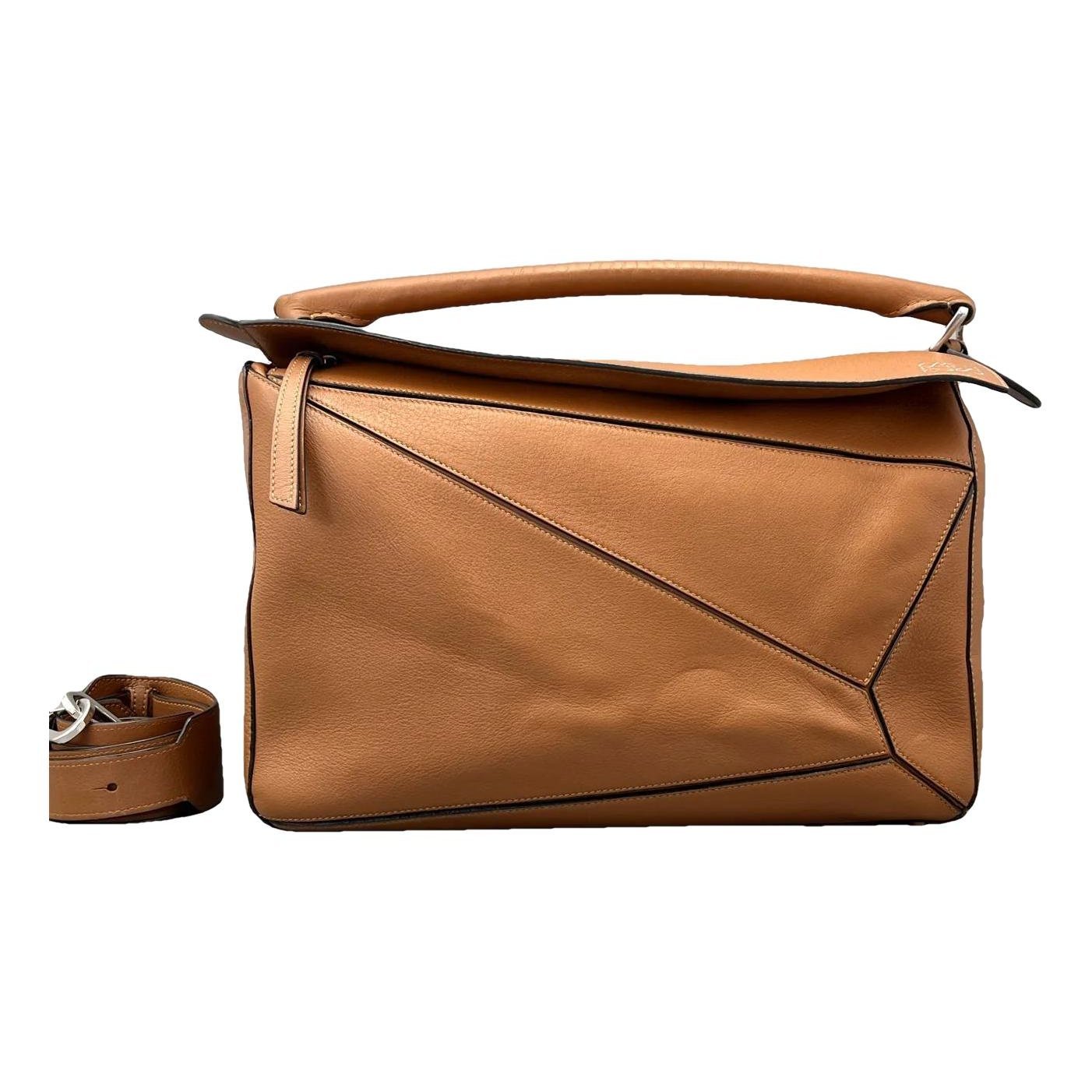 Puzzle leather mini bag