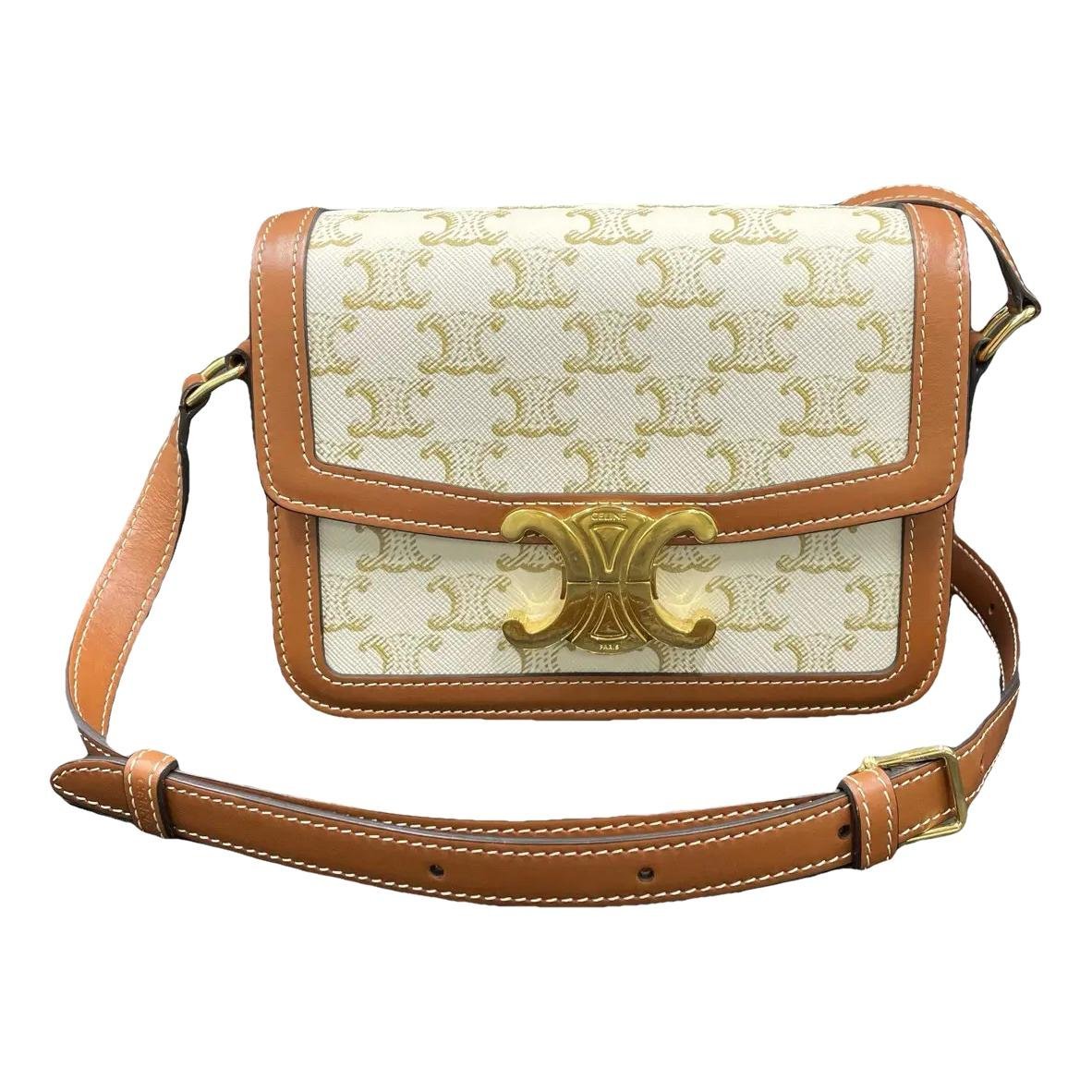Triomphe vinyl handbag