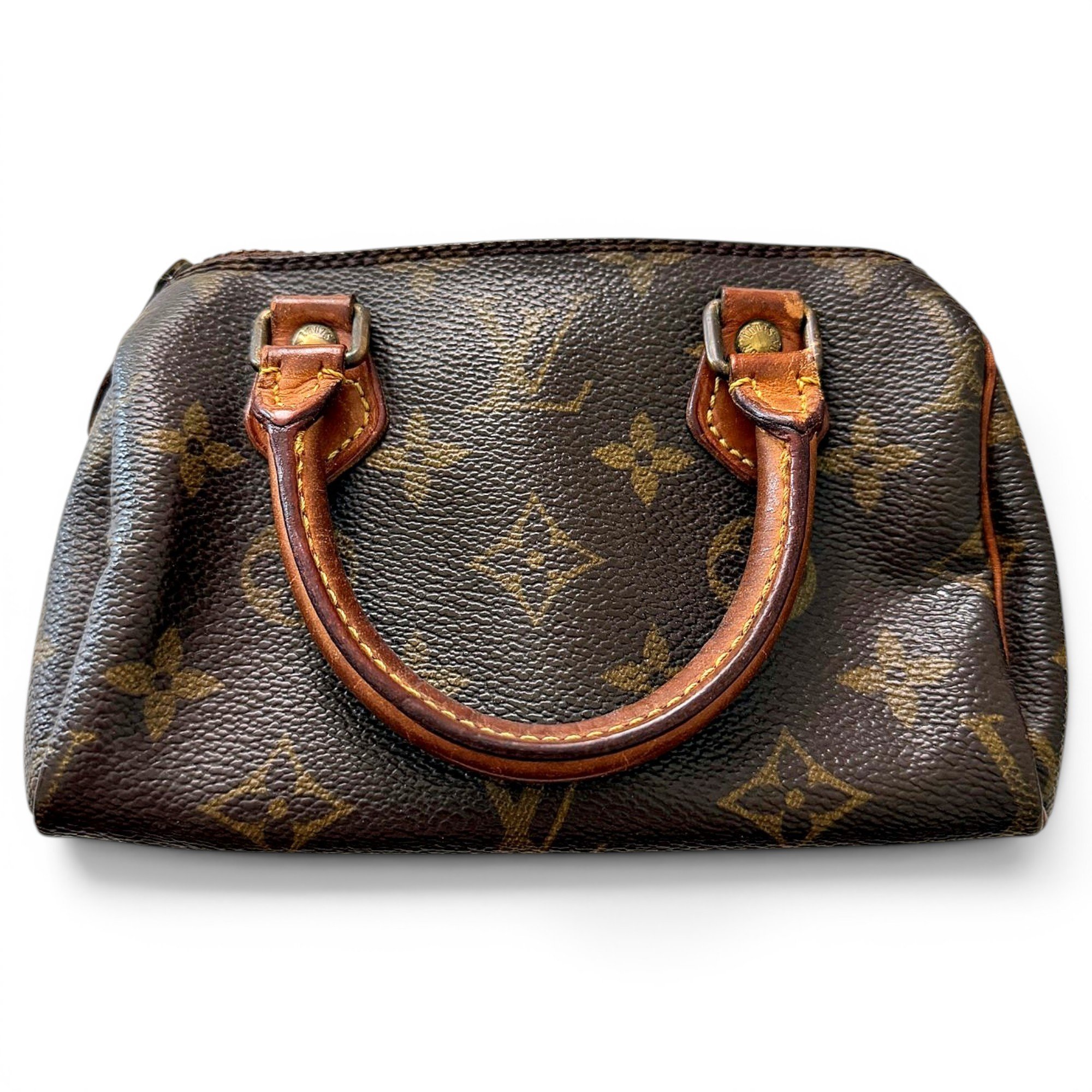 Louis Vuitton Nano Speedy / Mini HL leather mini bag