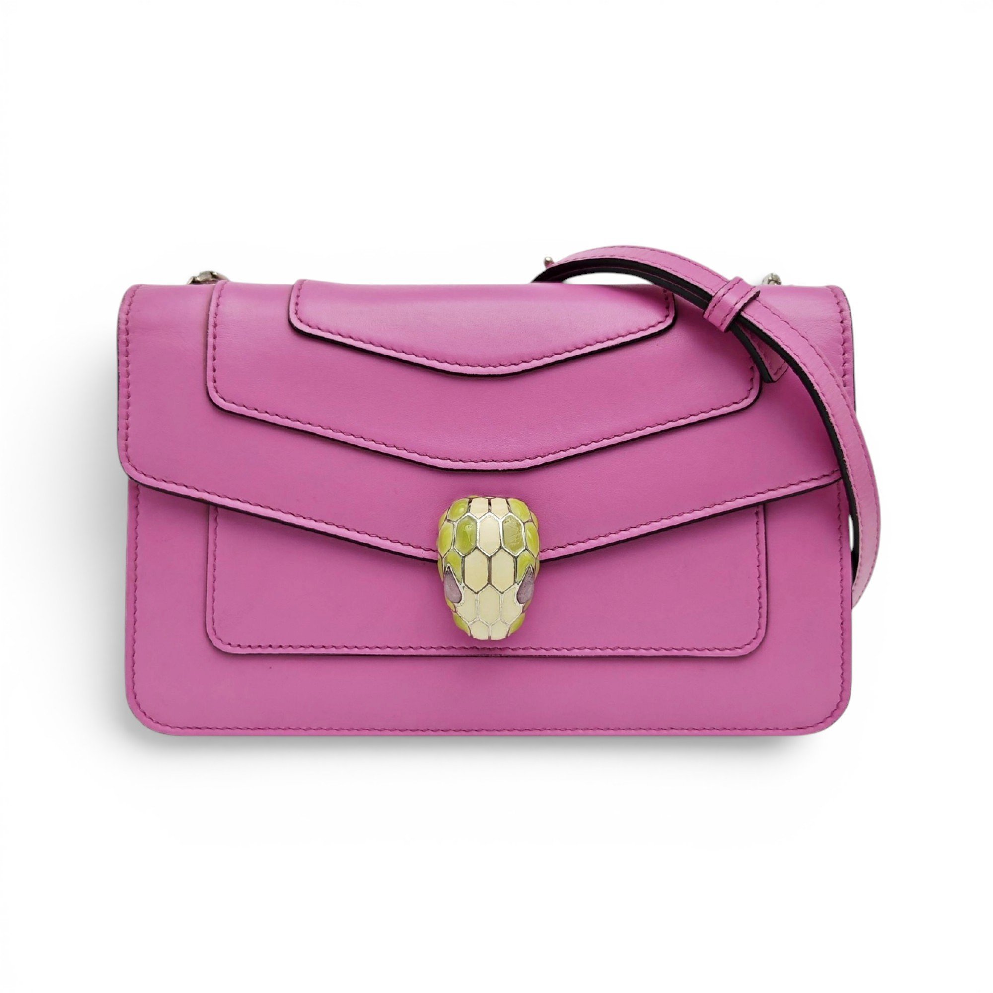Serpenti leather crossbody bag