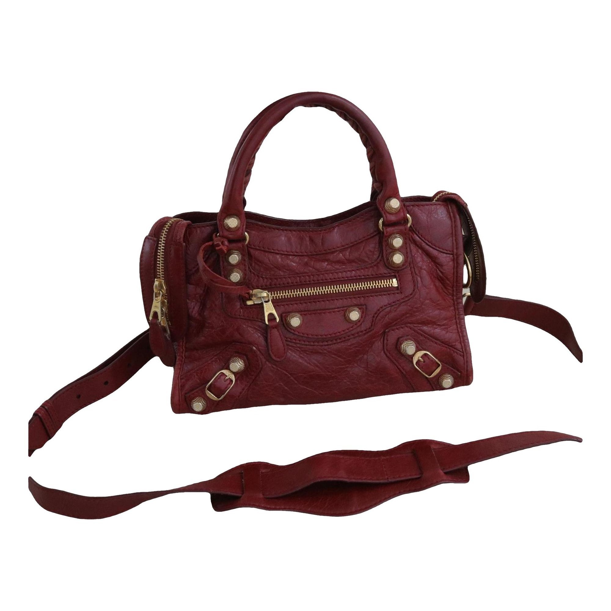 Classic Metalic leather handbag