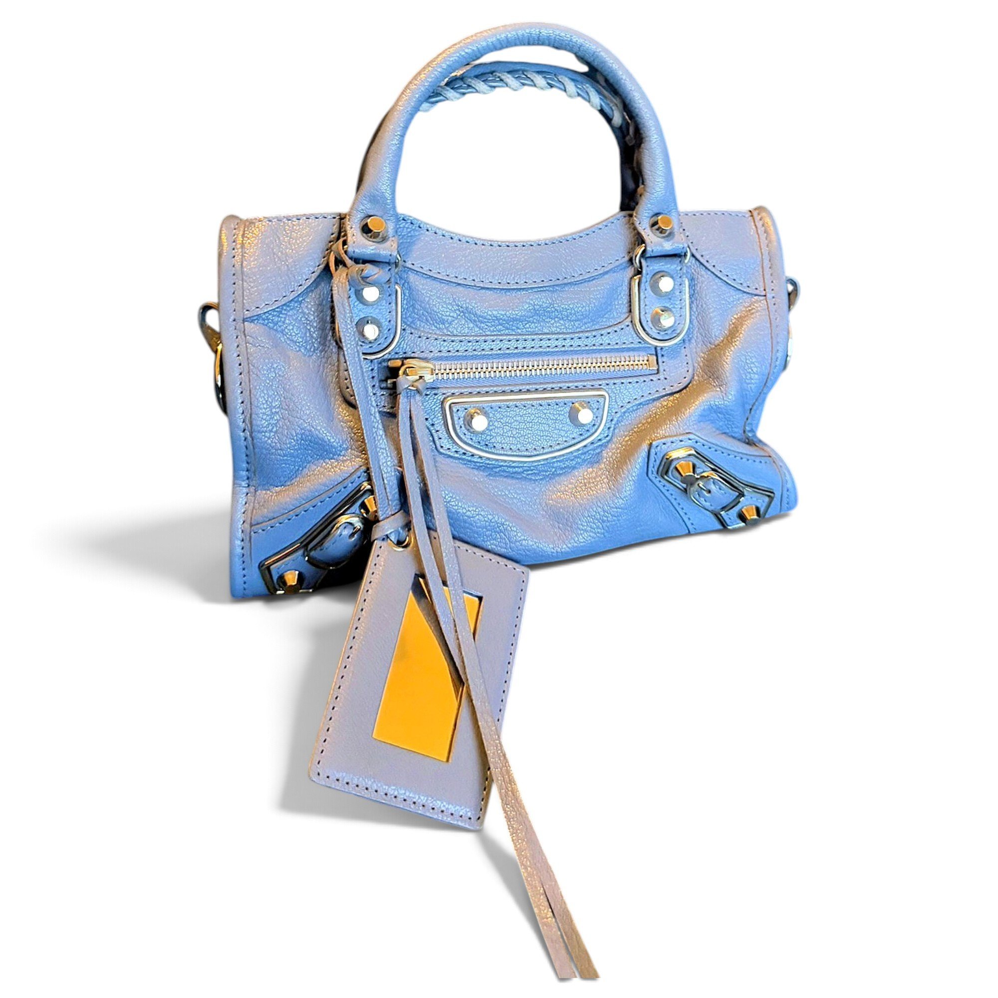 Balenciaga Classic Metalic leather handbag