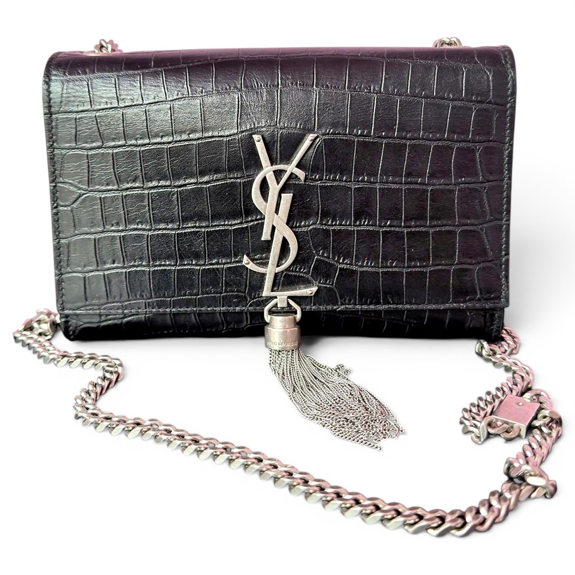 Pompom Kate leather handbag