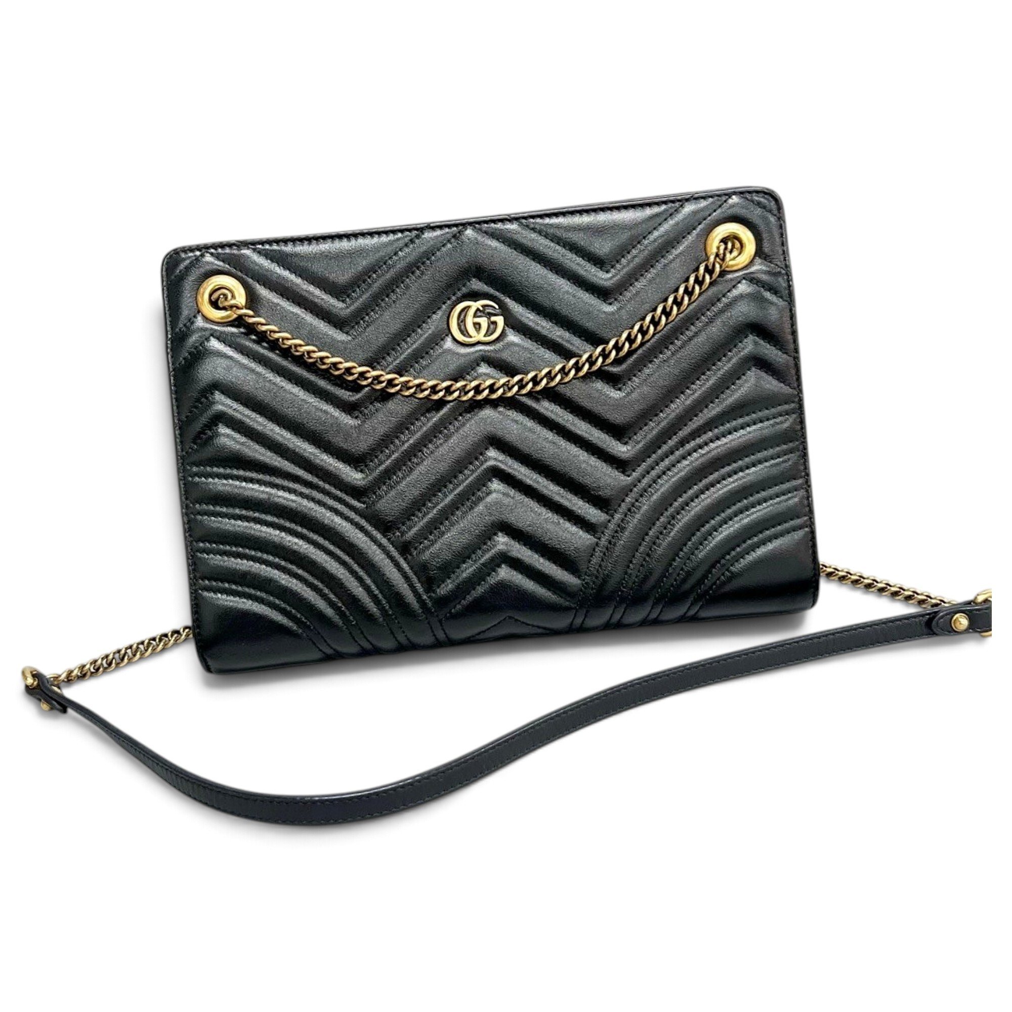 GG Marmont Accordion leather handbag