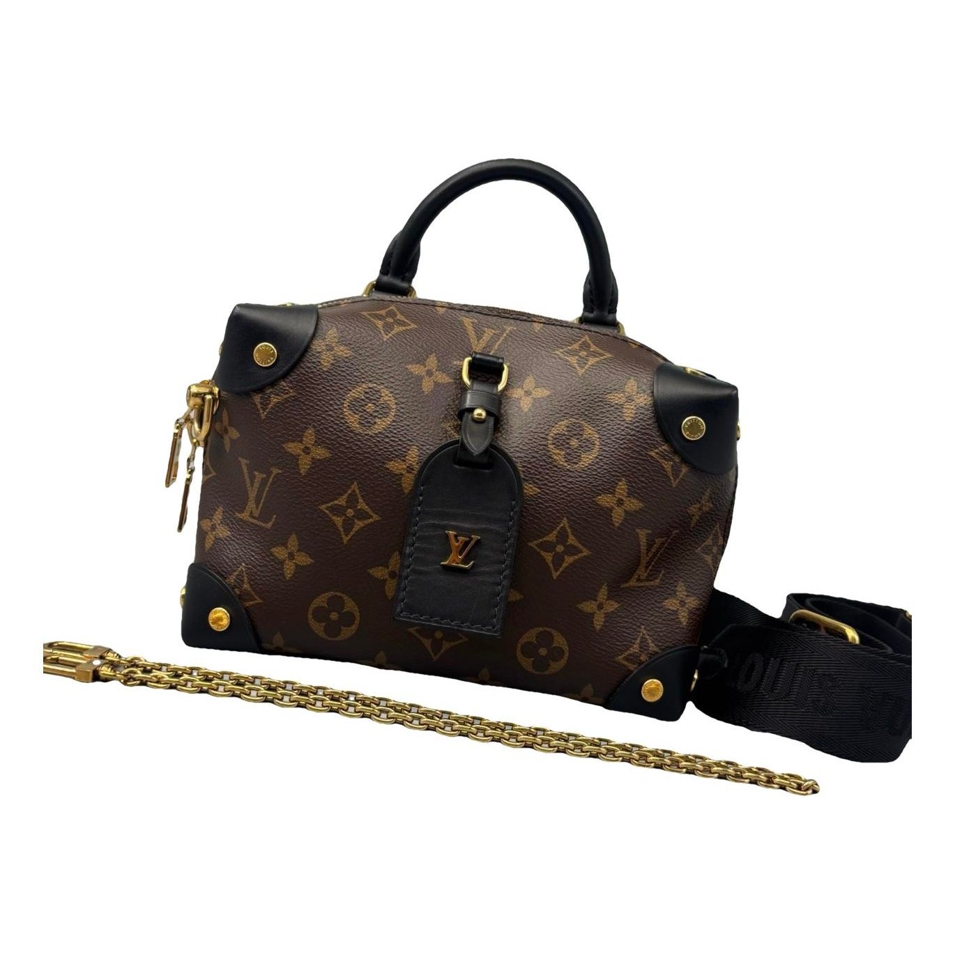 Petite Malle Souple leather handbag