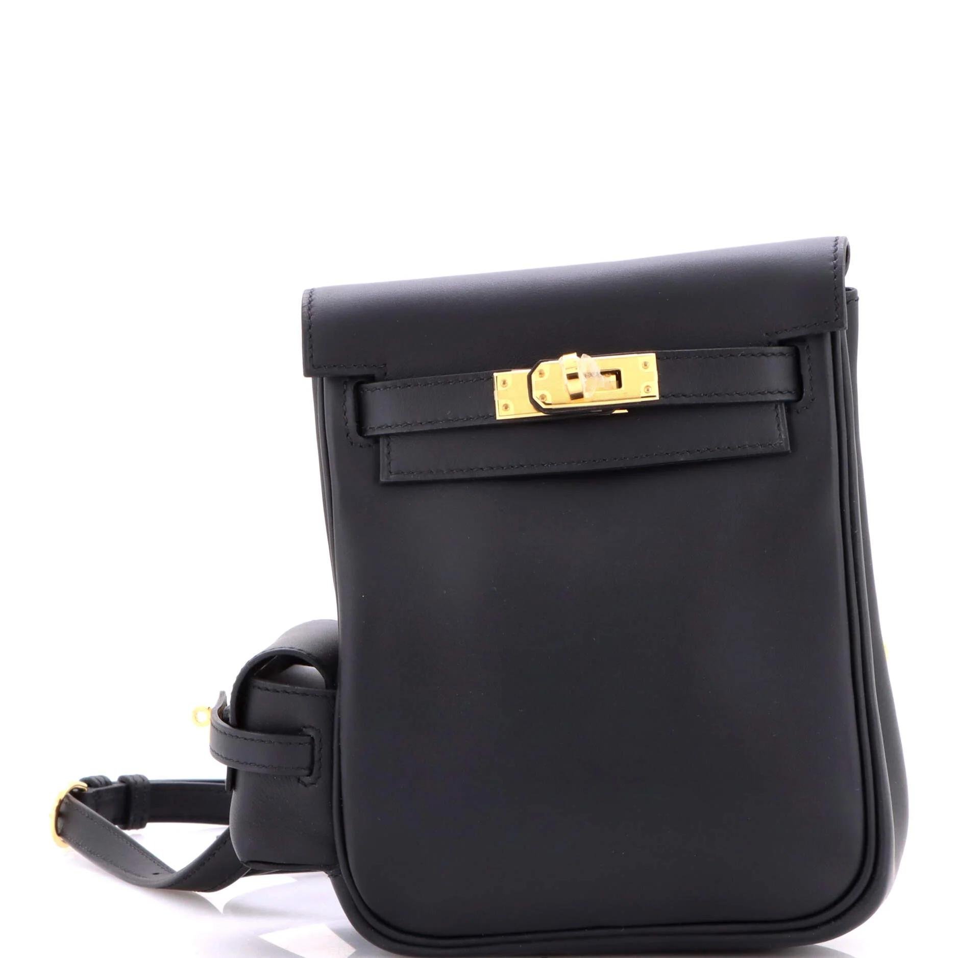 Hermes Kelly Handbag Black Swift Leather 2024