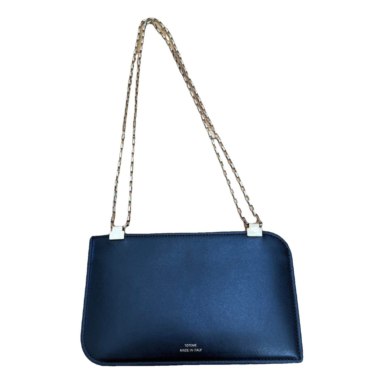 Leather clutch bag
