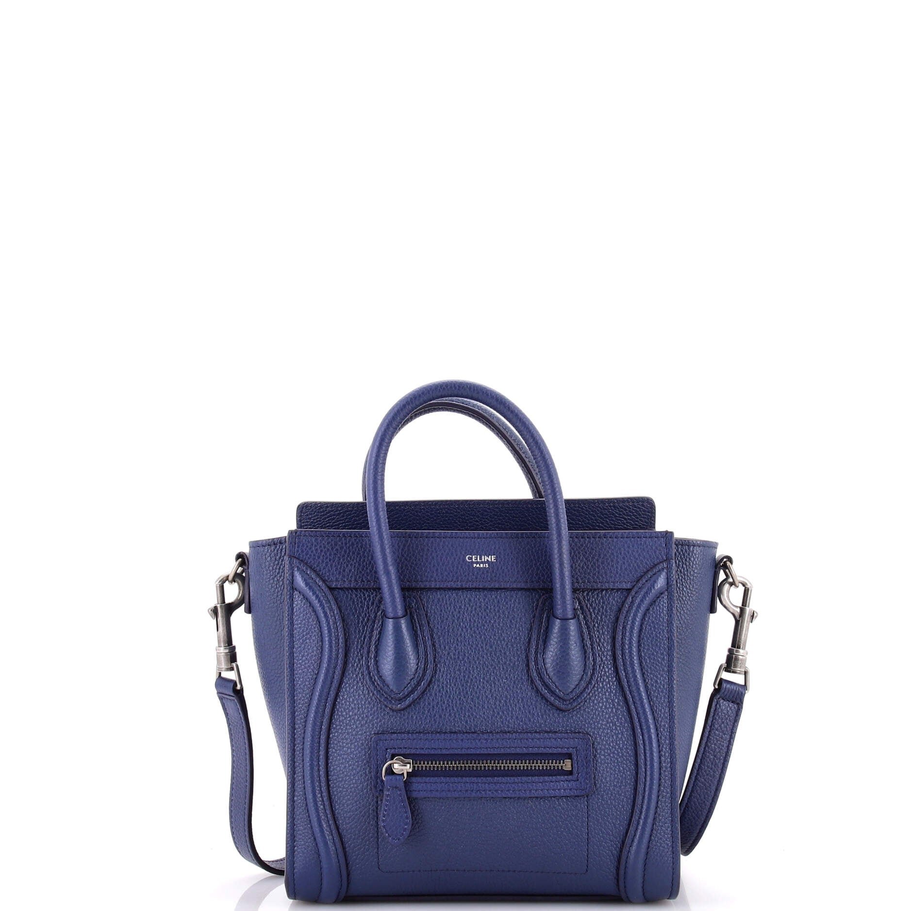 Luggage Bag Grainy Leather Nano