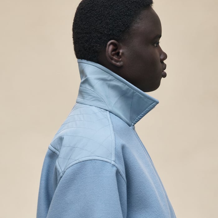 Bleu Adriatique "Chaine d'Ancre" Short Coat