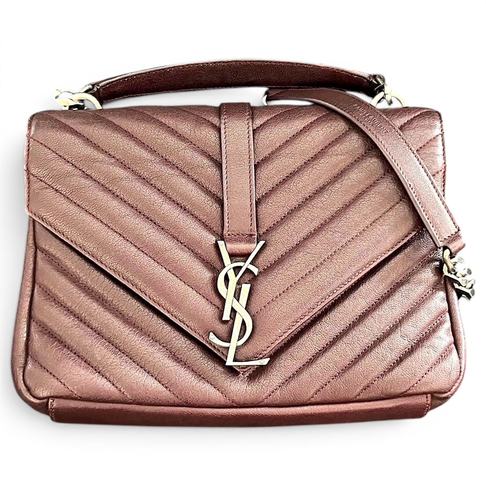 Collége monogramme leather handbag