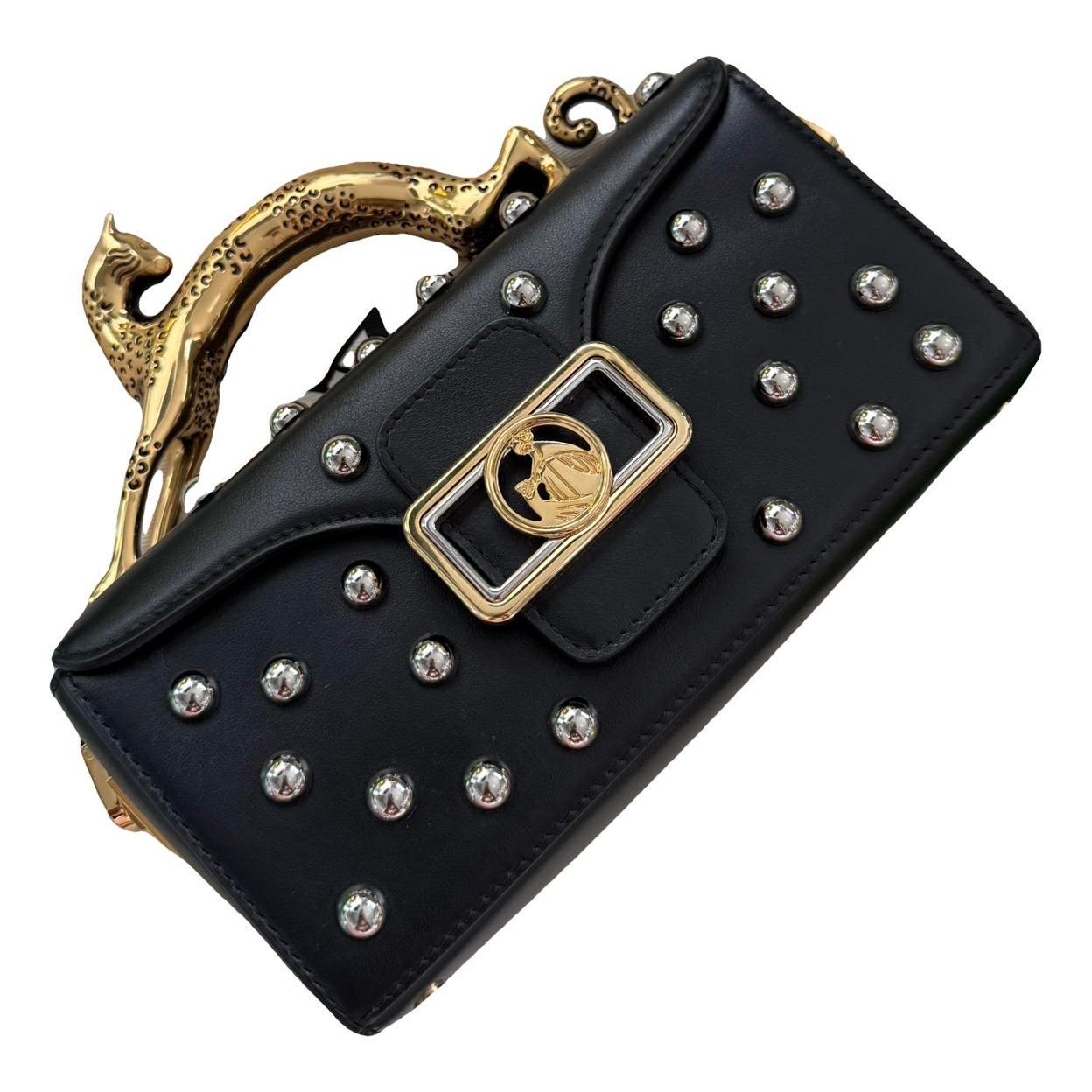 Lanvin Pencil Chat leather clutch bag