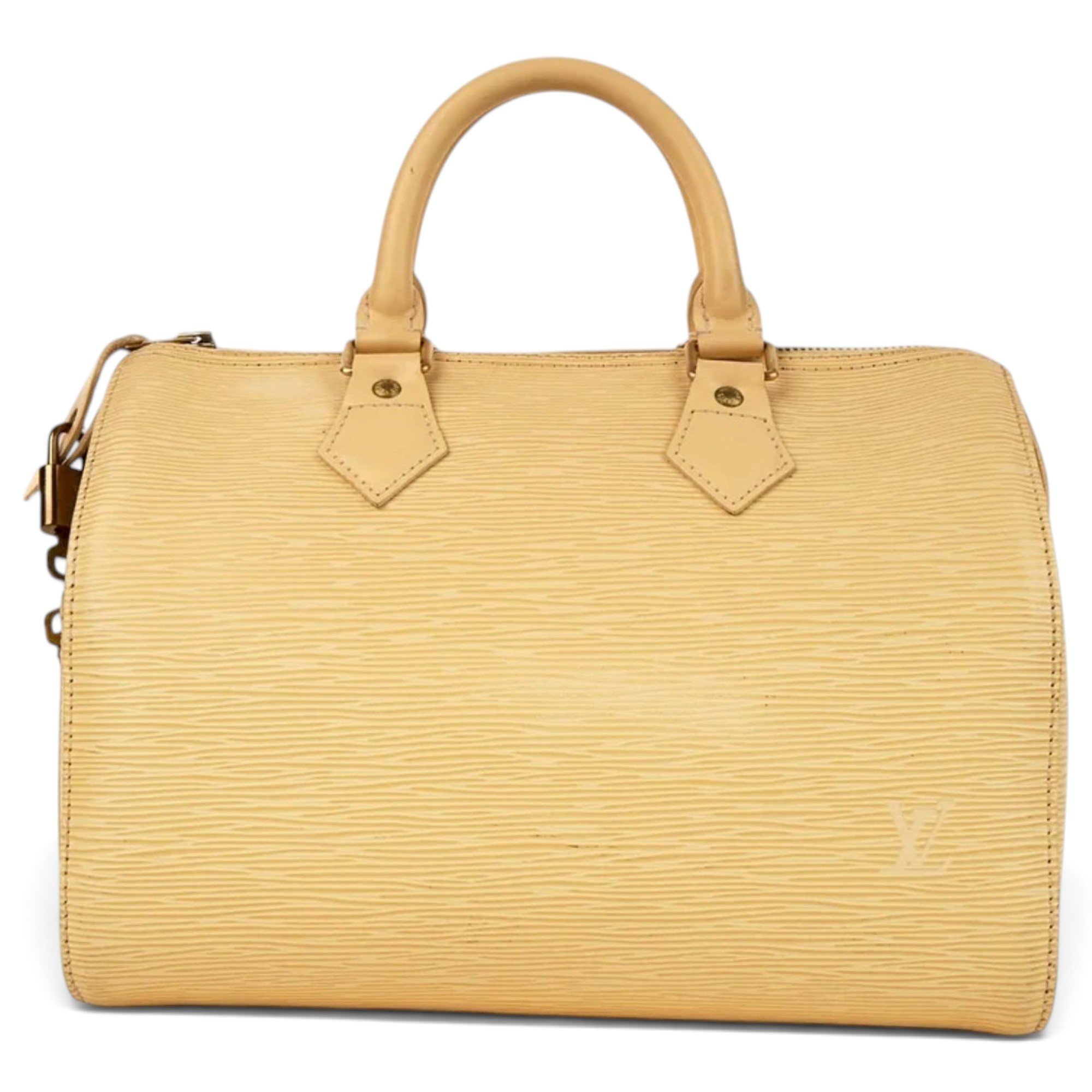 Speedy leather handbag