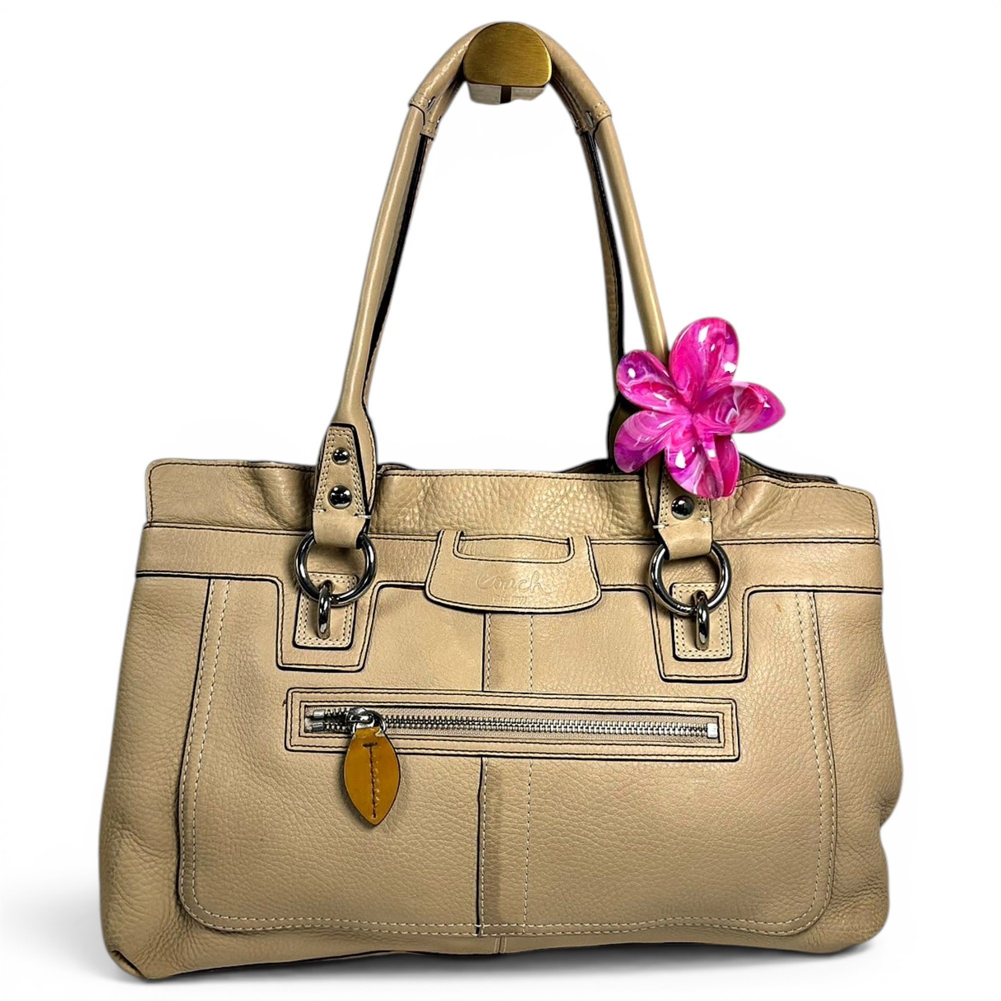 Leather handbag