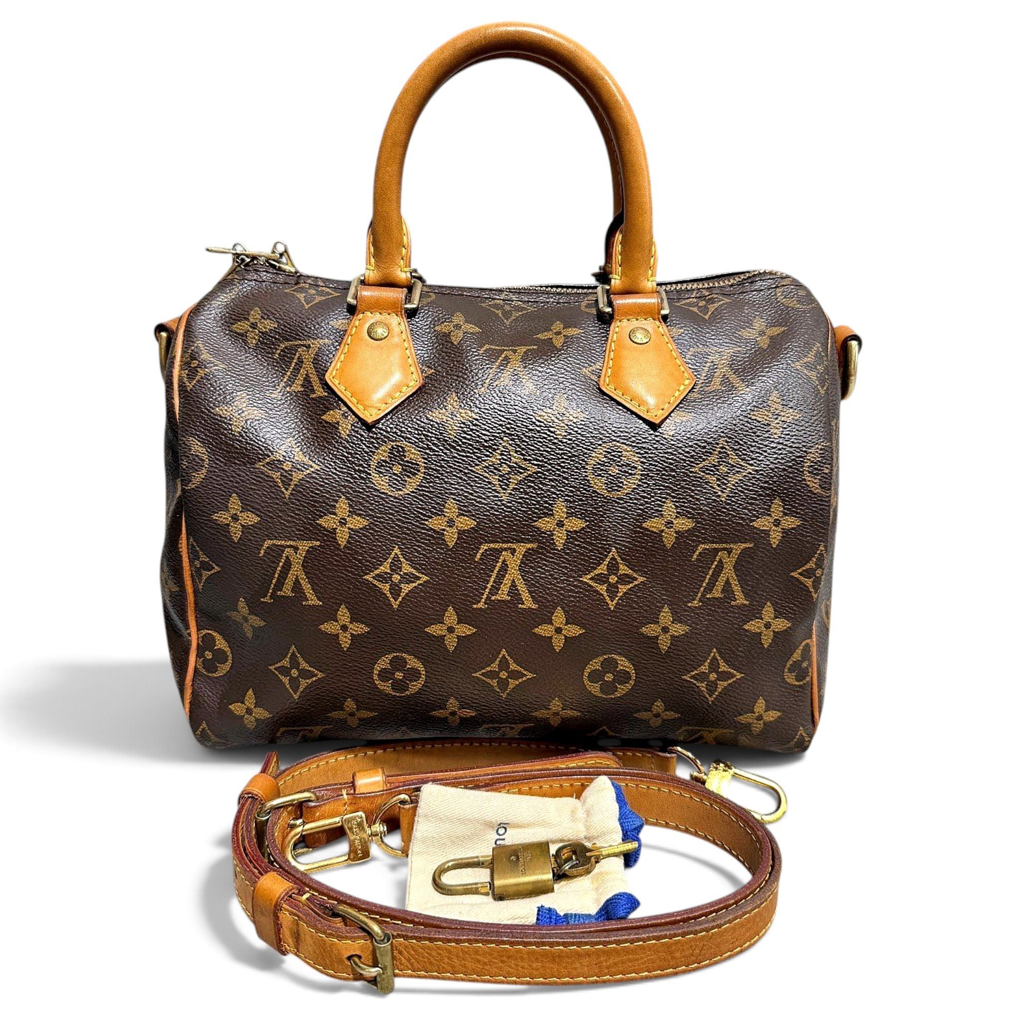 Speedy leather handbag