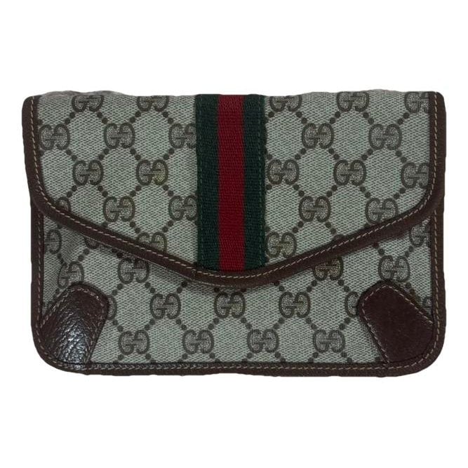 Ophidia leather clutch bag