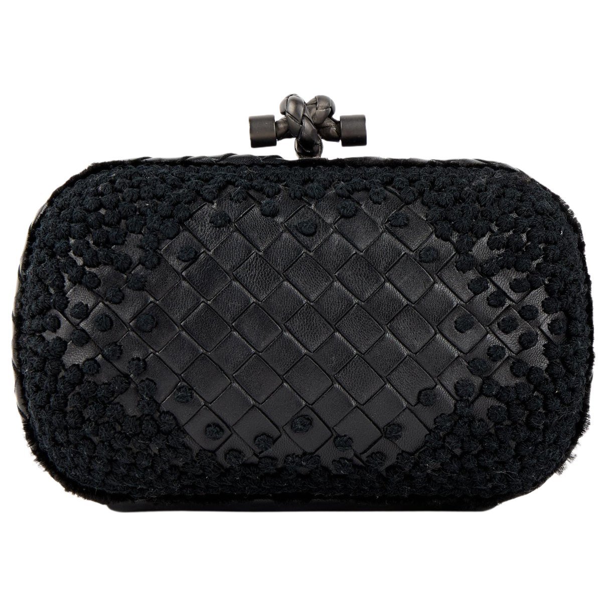 Pochette Knot leather clutch bag