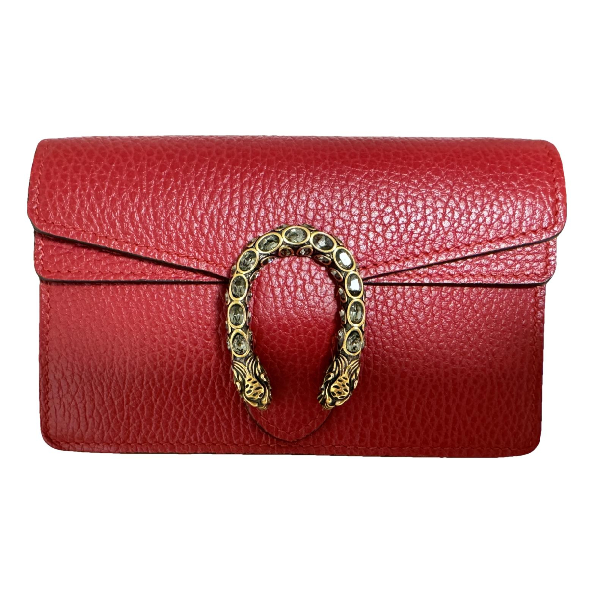 Leather clutch bag