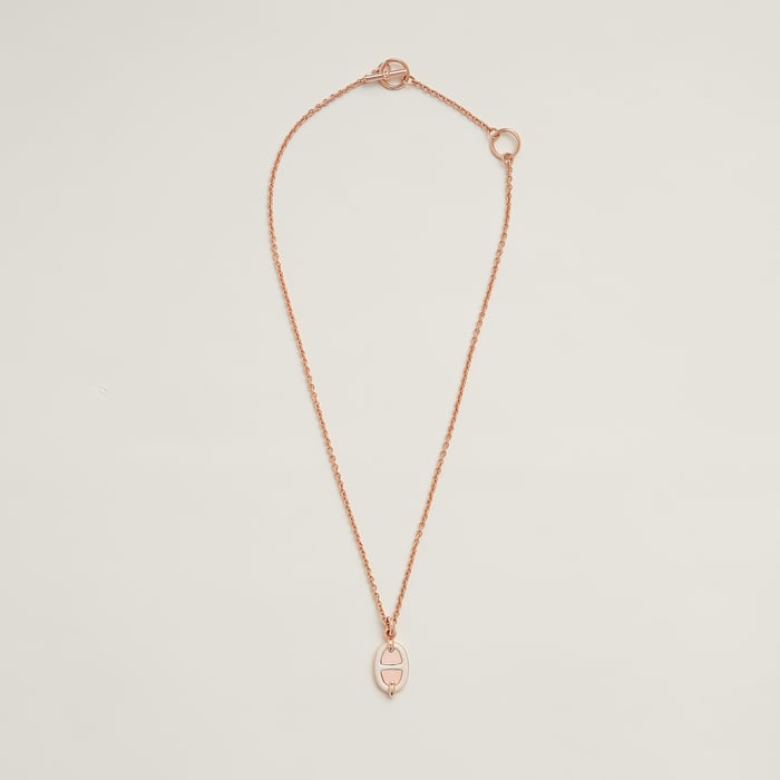 Crème Mini Maillon Pendant, Small Model