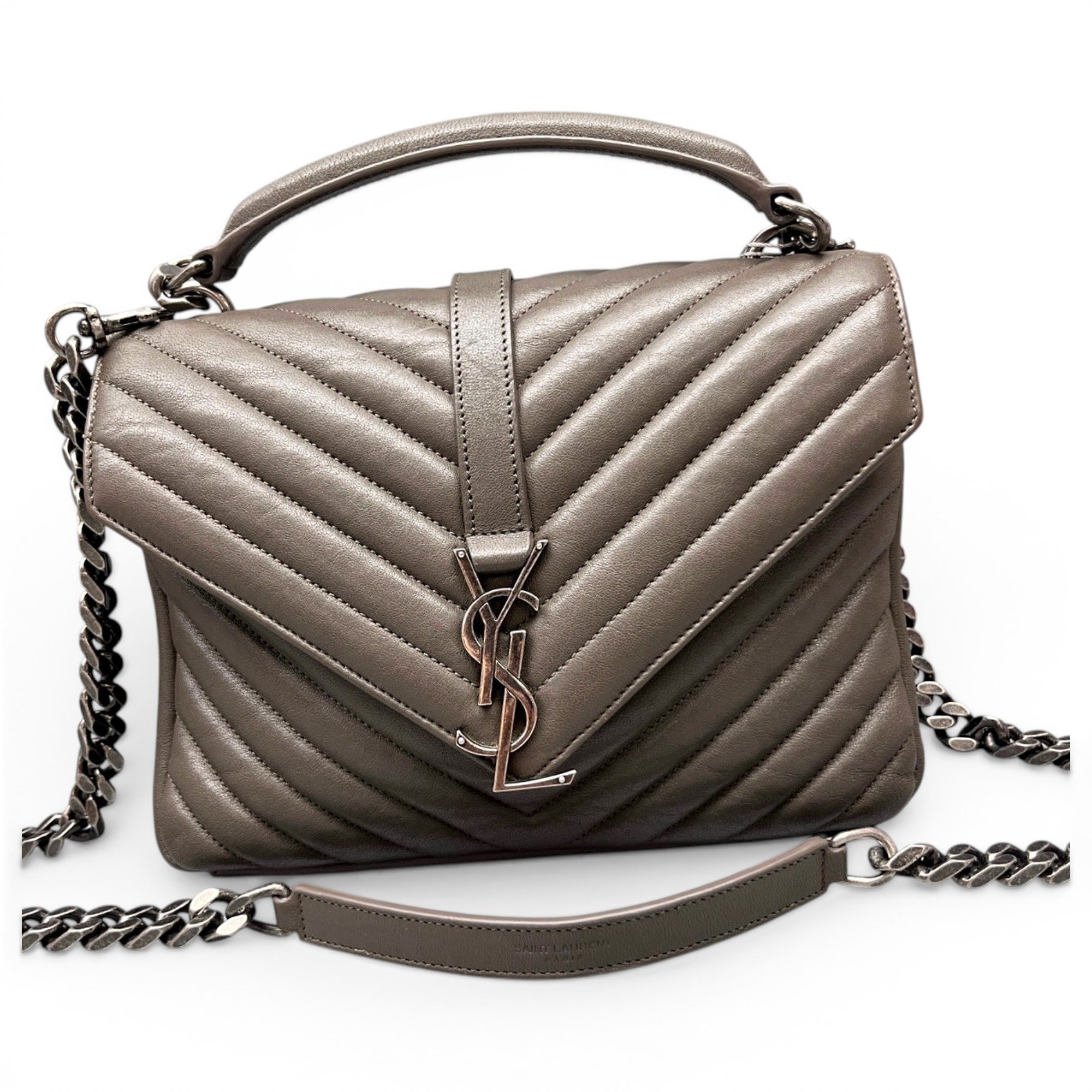 Collége monogramme leather handbag