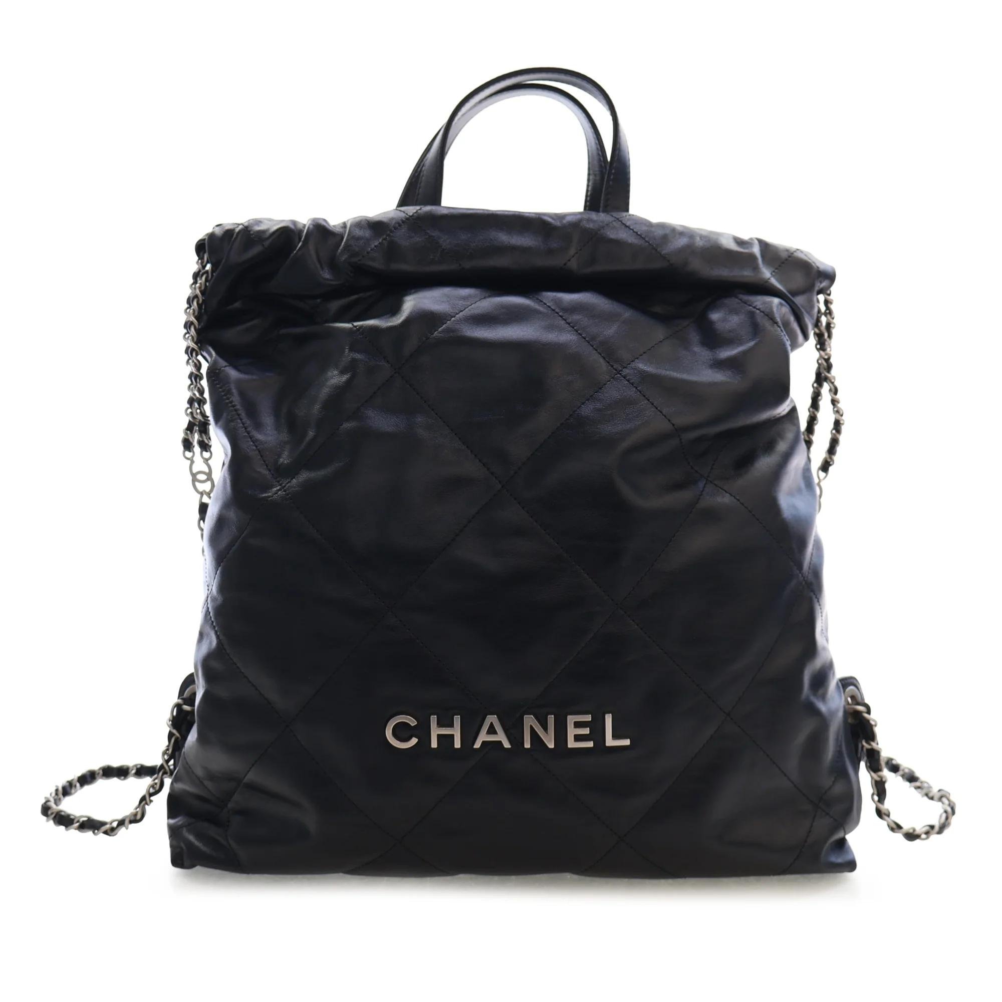 Chanel 22 pony-style calfskin backpack
