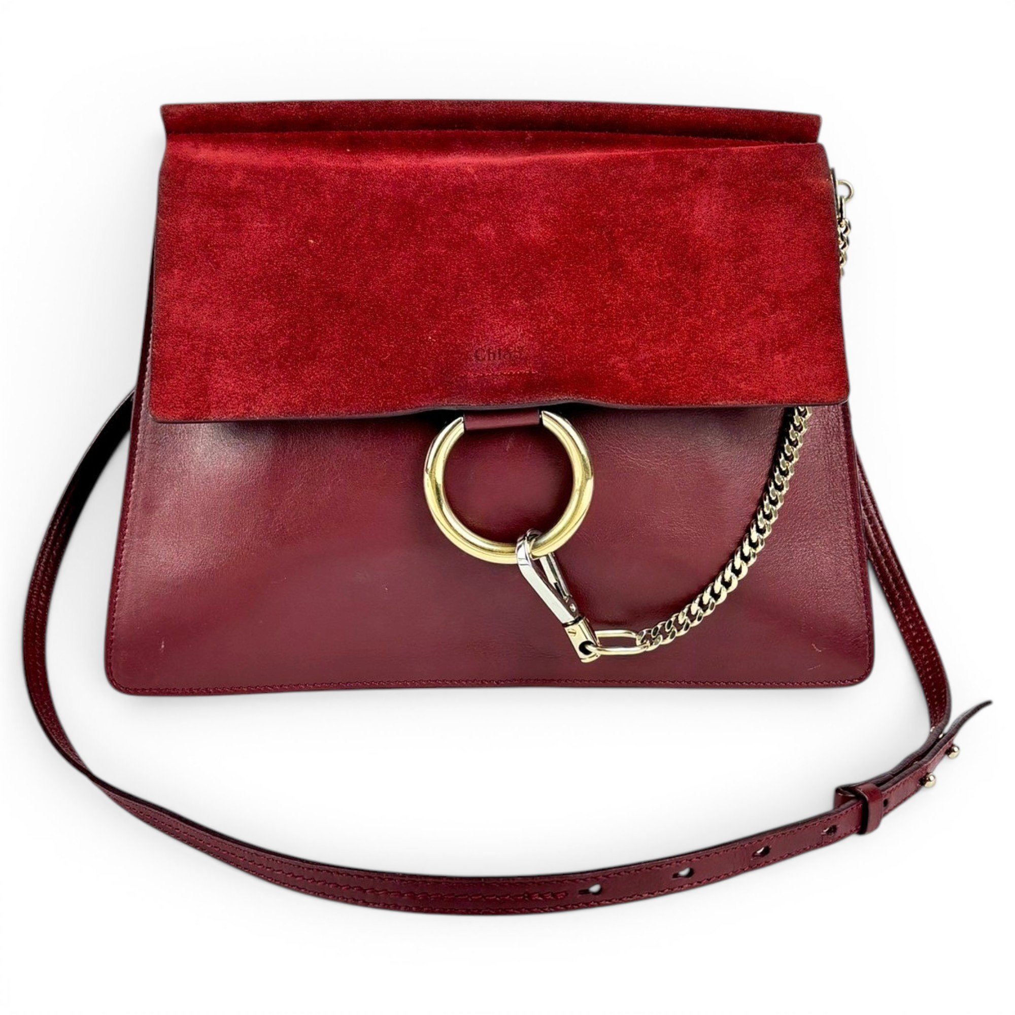 Faye leather handbag