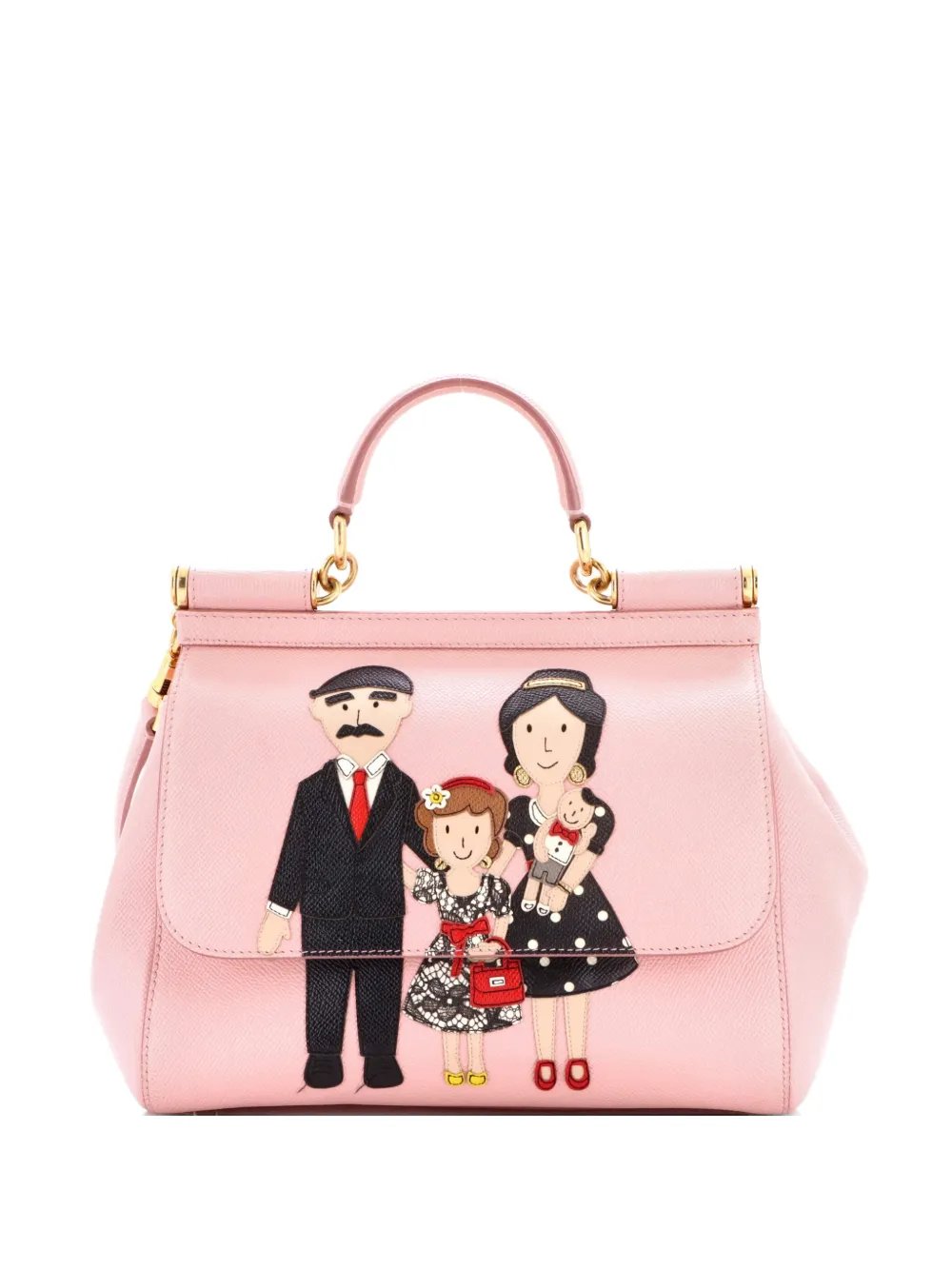 Family Miss Sicily Bag Patchwork Leather Medium satchel