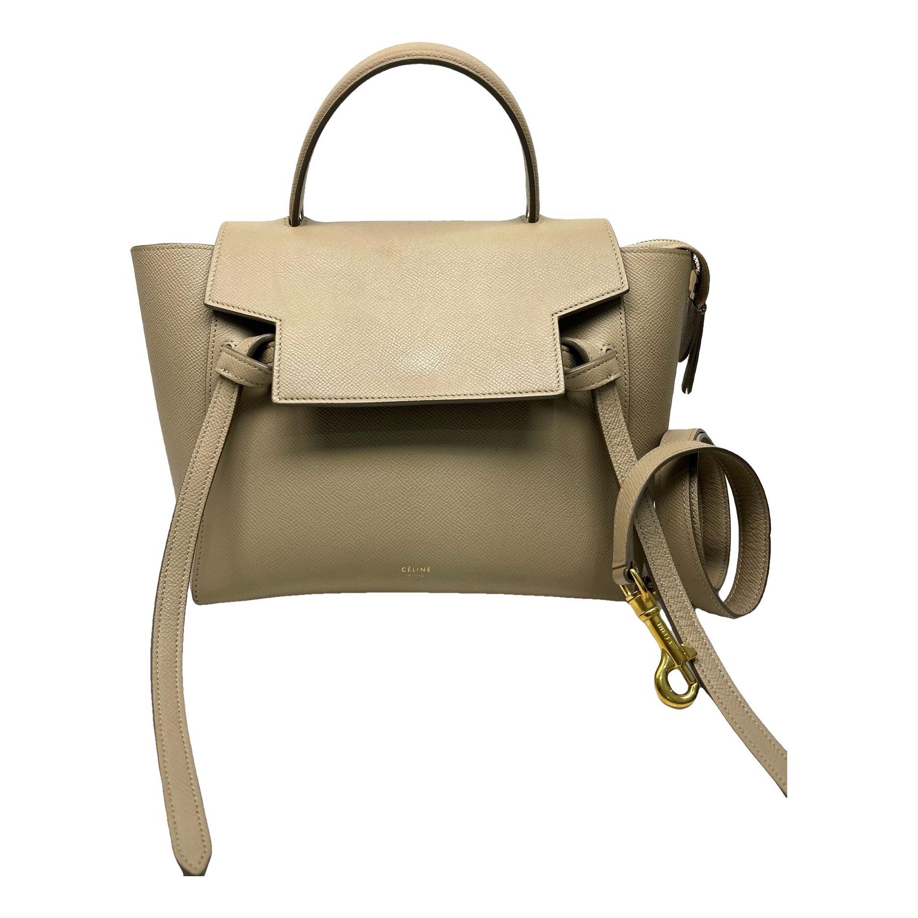 Belt leather handbag
