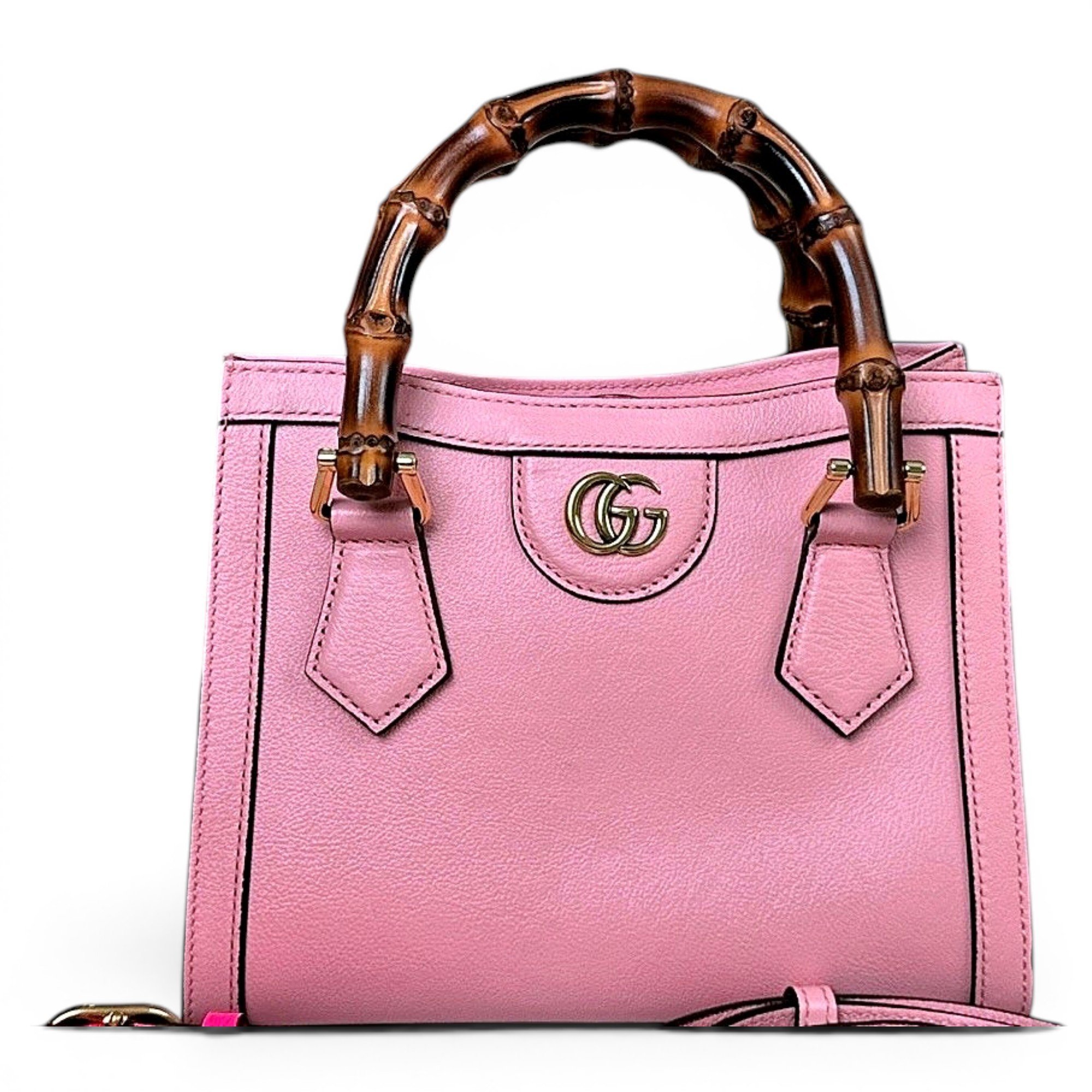 Diana Bamboo leather handbag