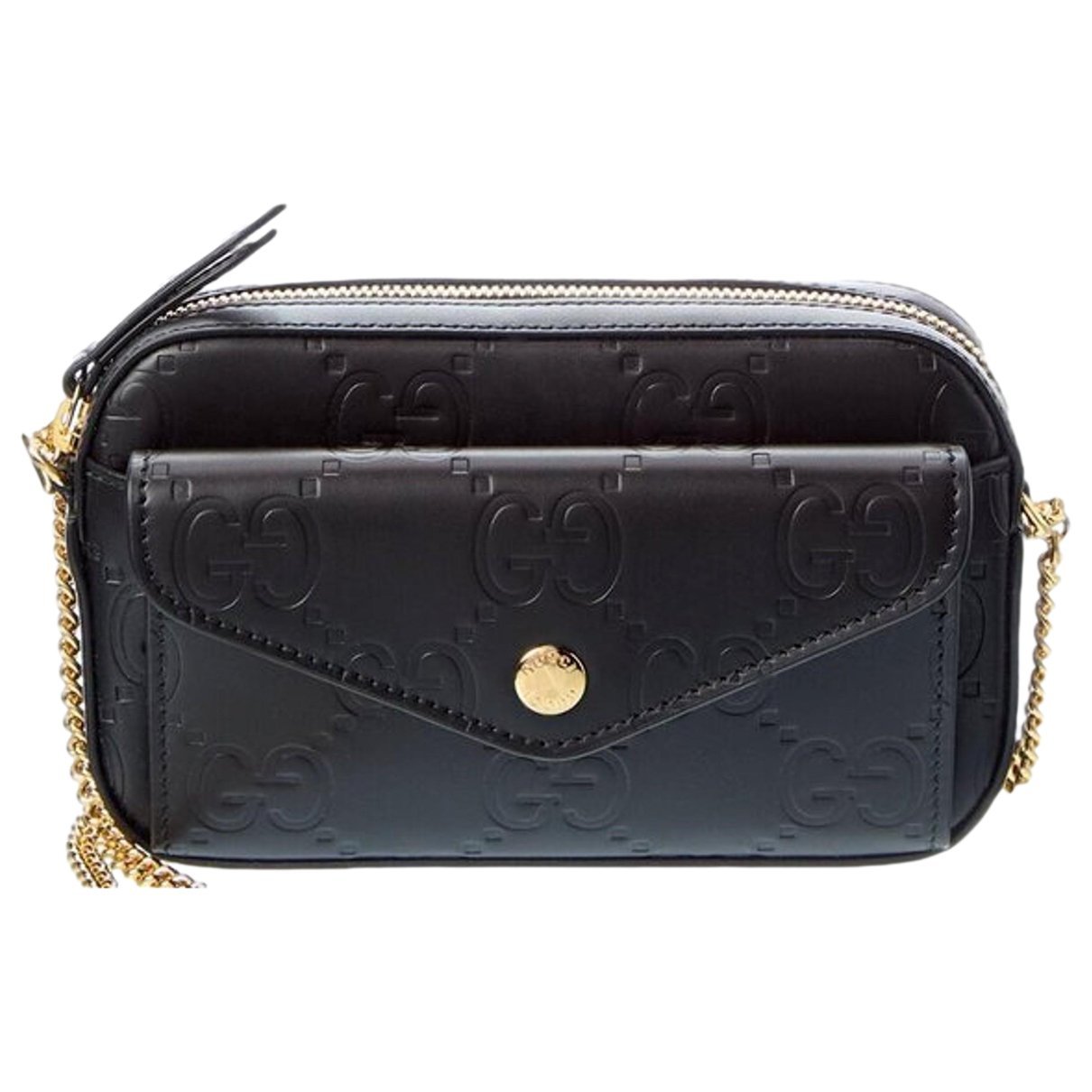 GG Running leather crossbody bag