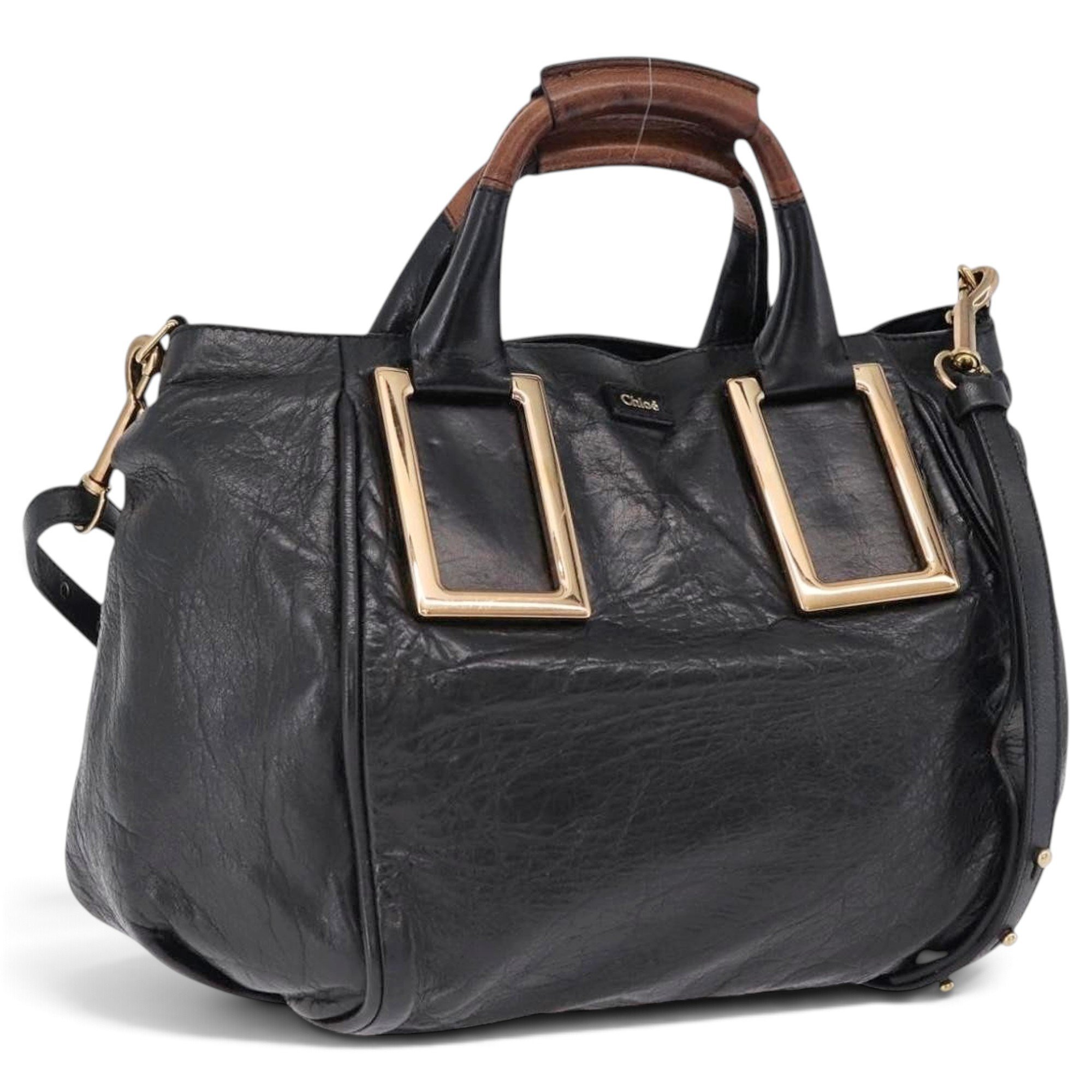 C leather handbag