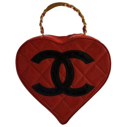 Patent leather handbag