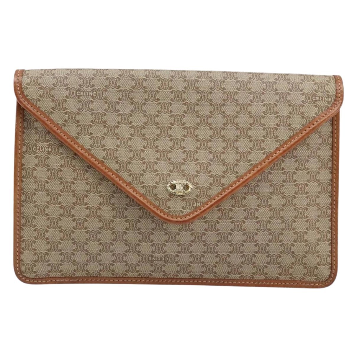 Leather clutch bag