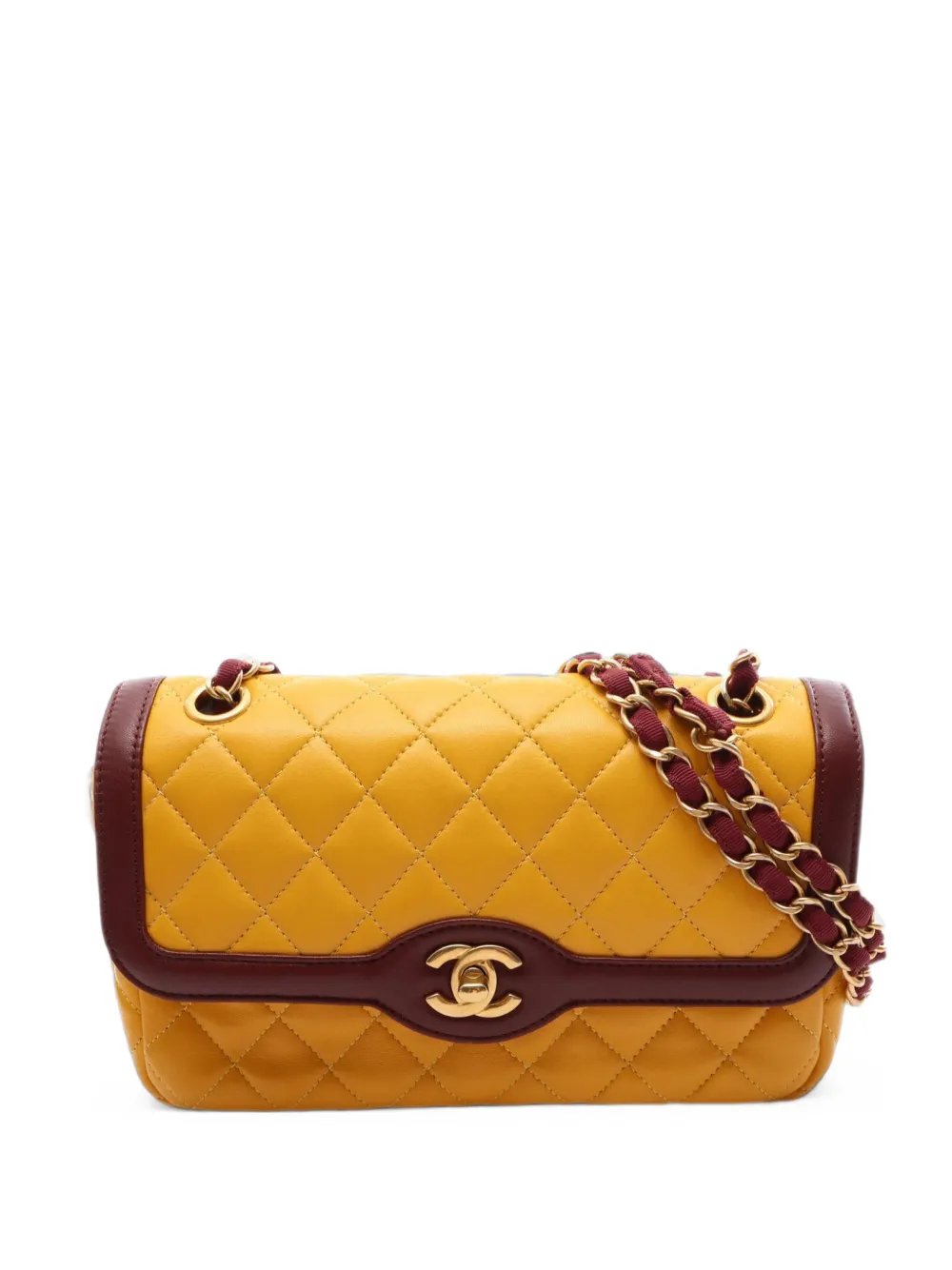 2015-2016 Double Flap matelassé CC turn-lock shoulder bag