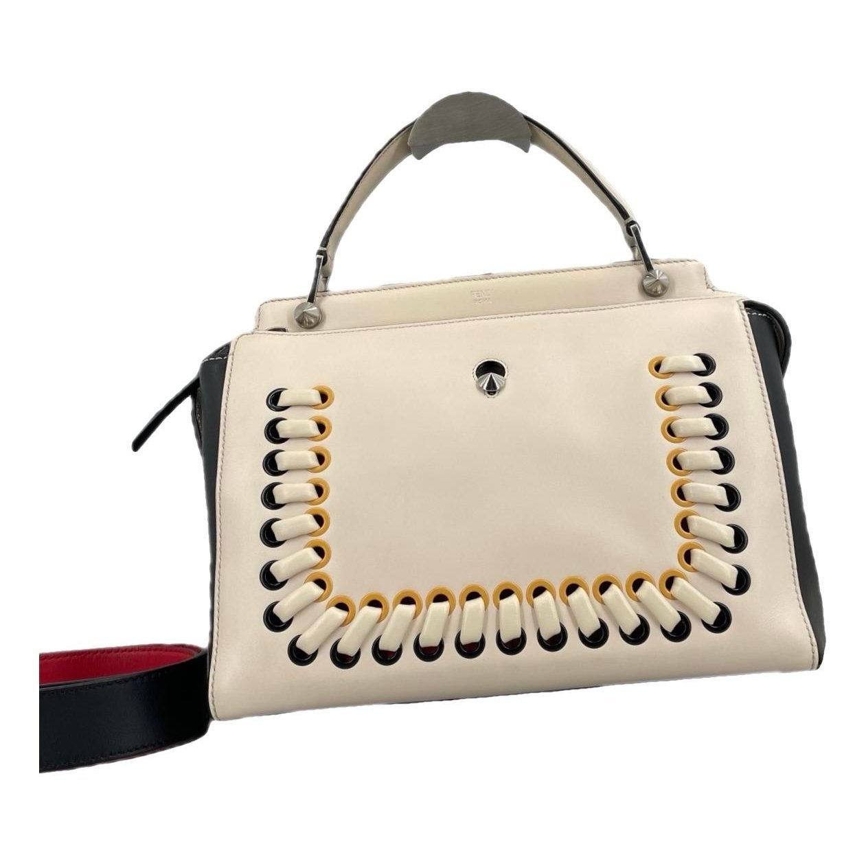 Dot Com leather handbag