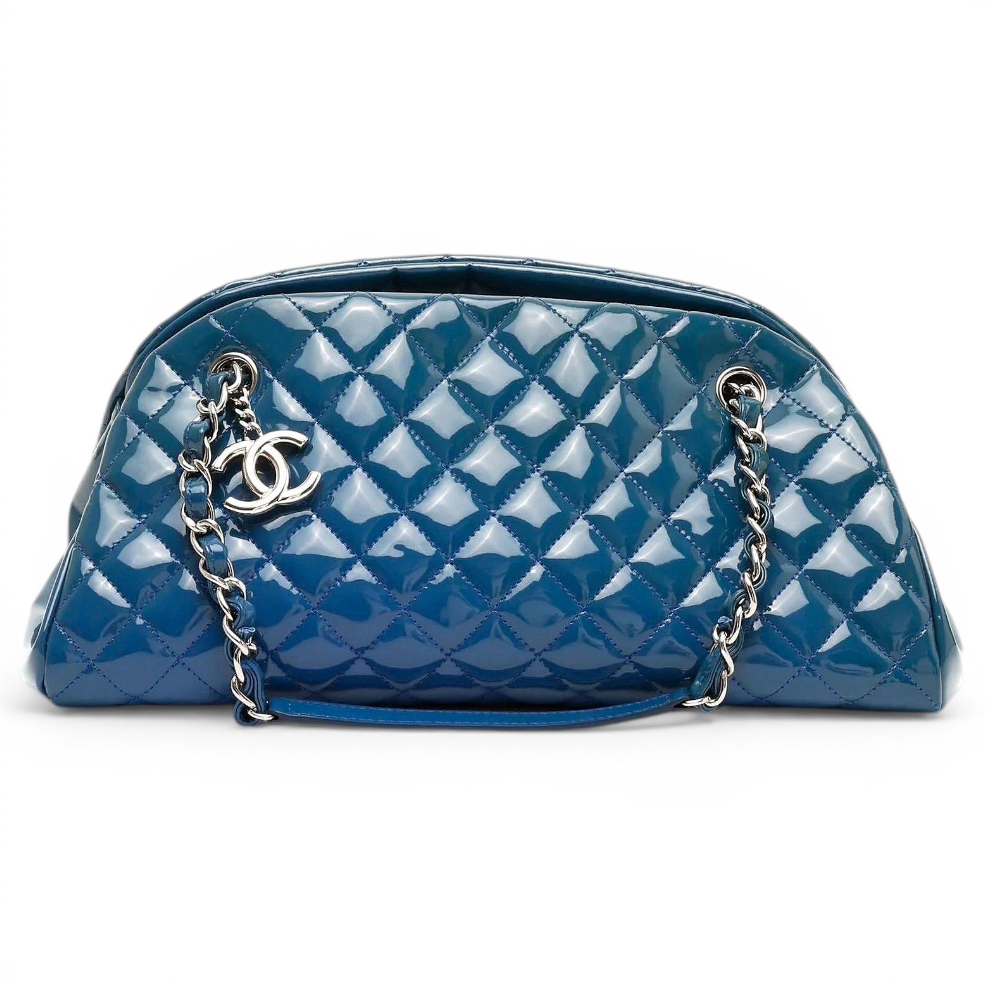 Mademoiselle patent leather handbag