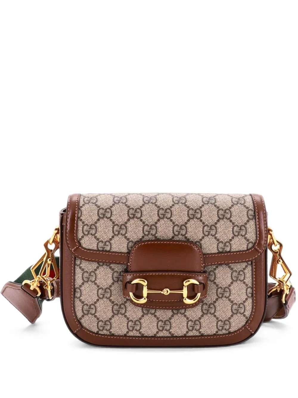 Horsebit 1955 Shoulder Bag GG Coated Canvas with Leather Mini crossbody bag