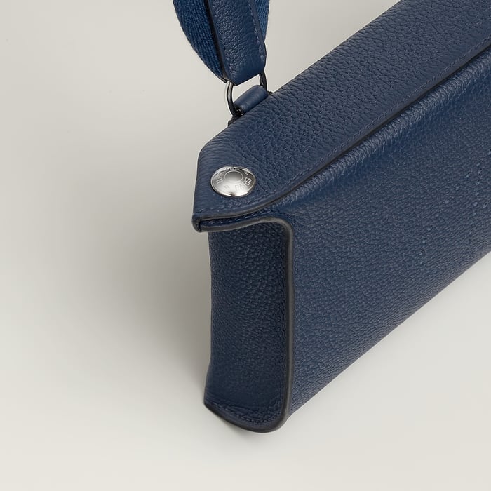 블루 네이비 Hermès Videpoches 백