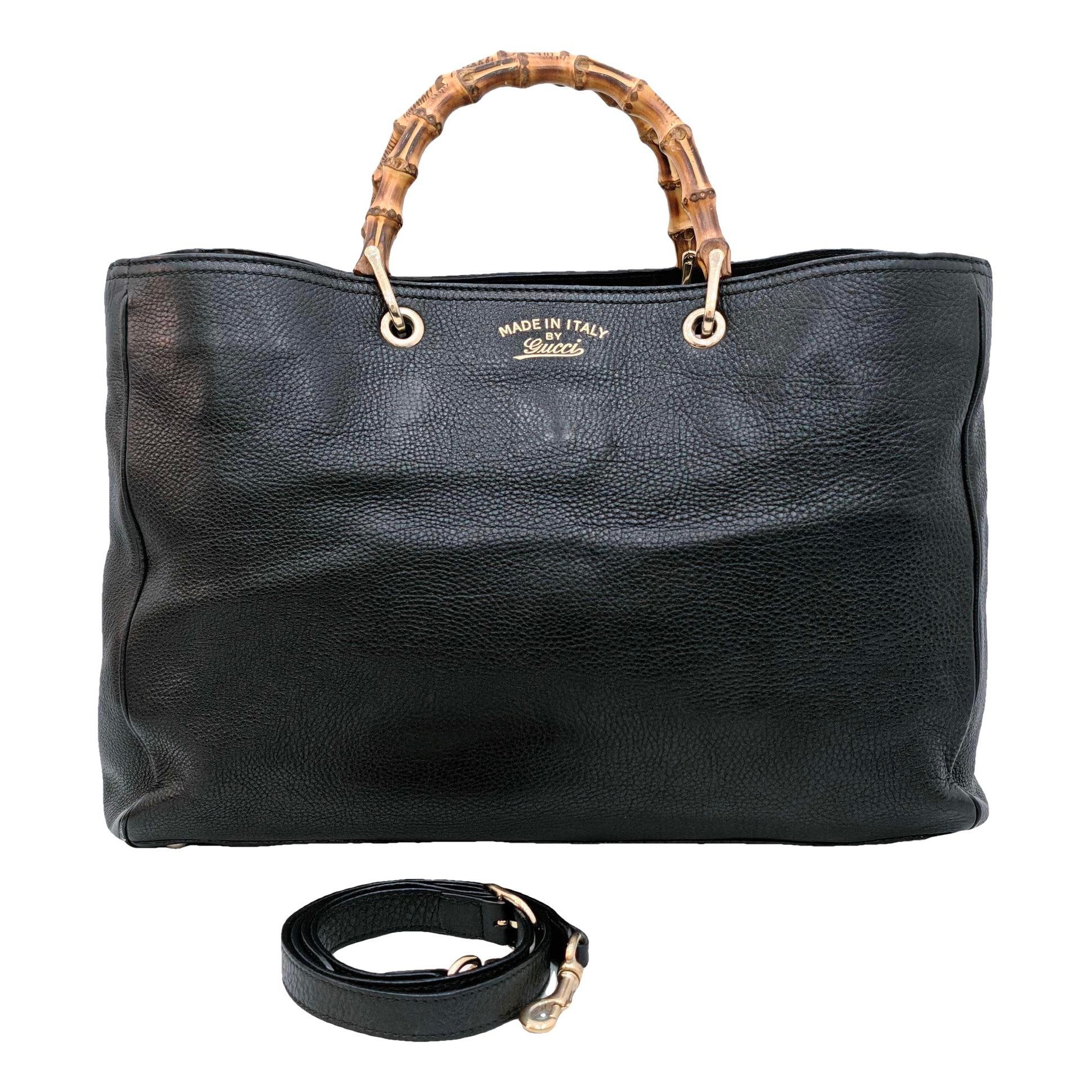 Bamboo Shopper leather tote