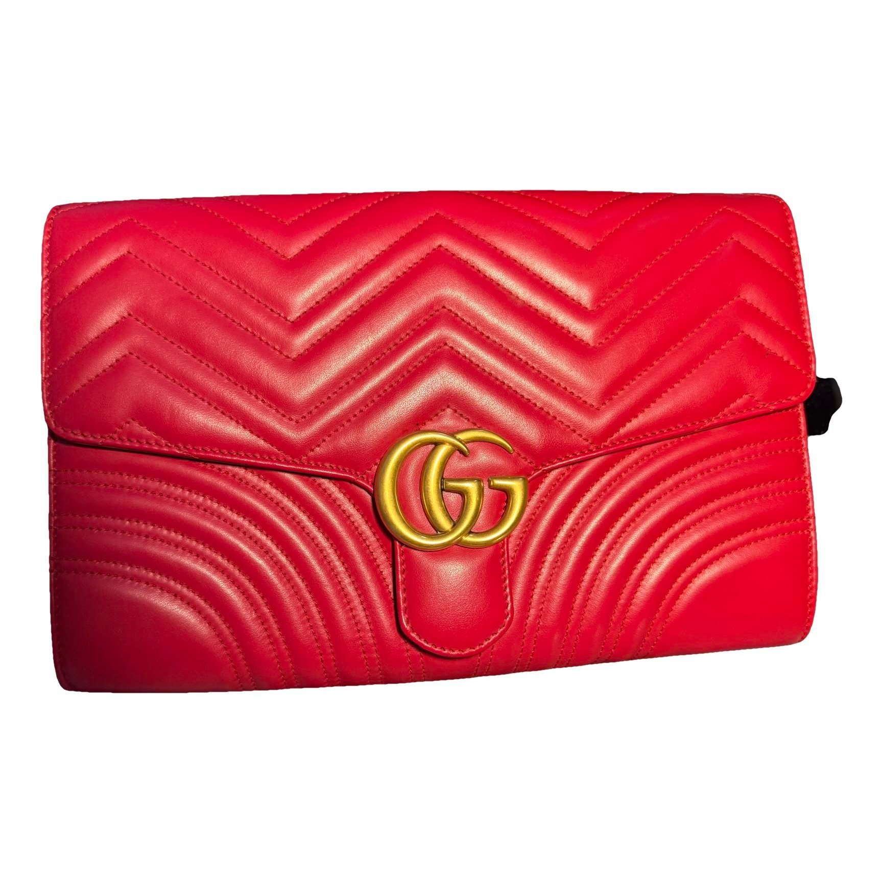 Marmont leather clutch bag