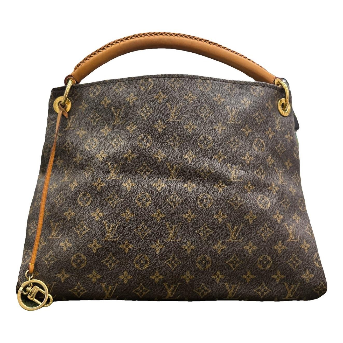 Artsy leather handbag