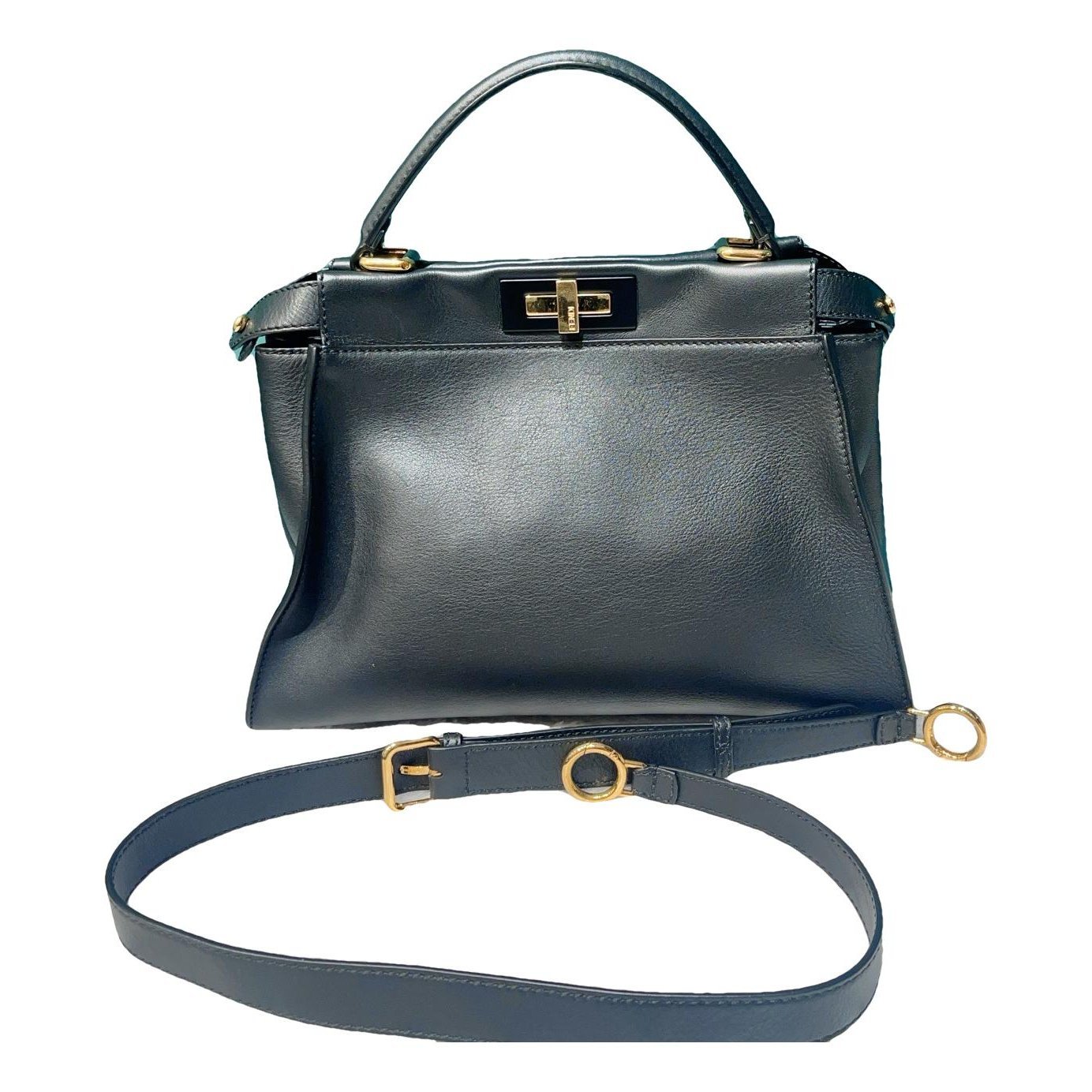Peekaboo leather handbag
