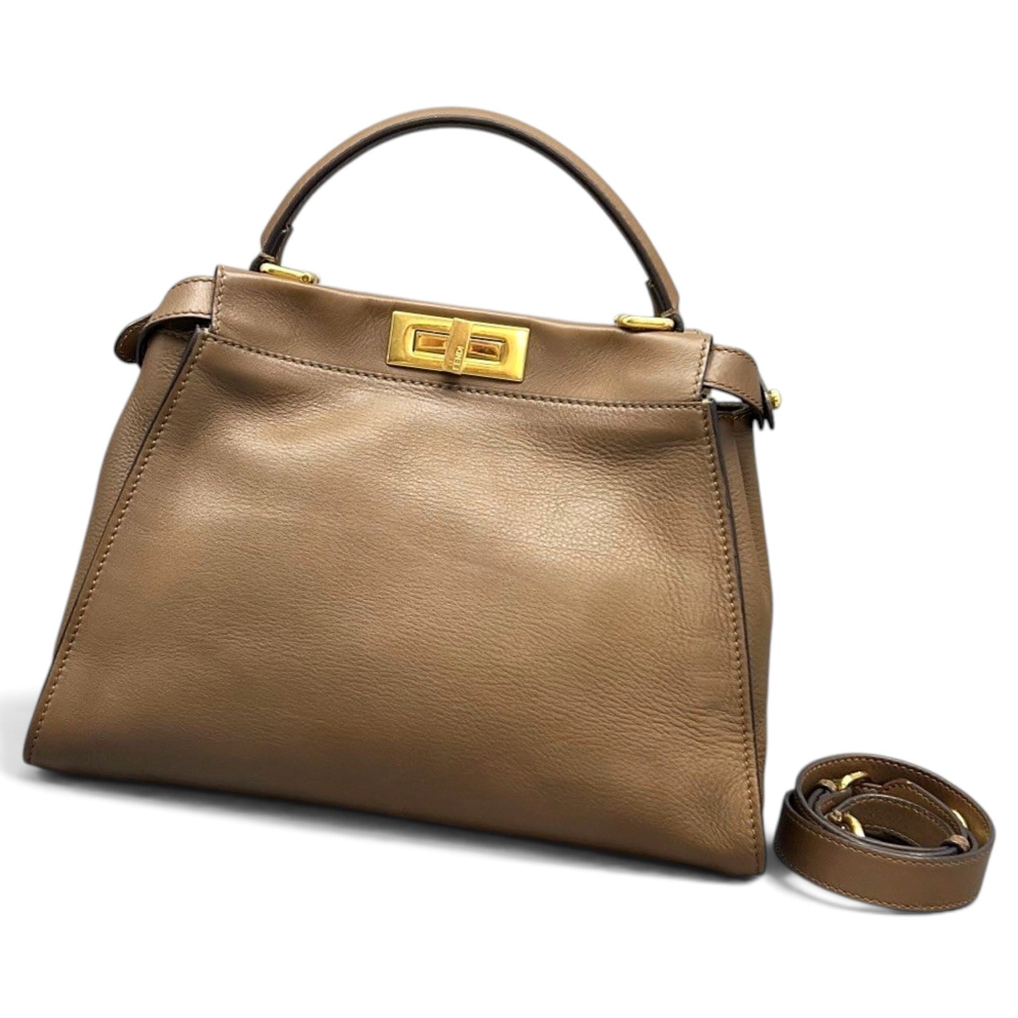 Peekaboo leather handbag