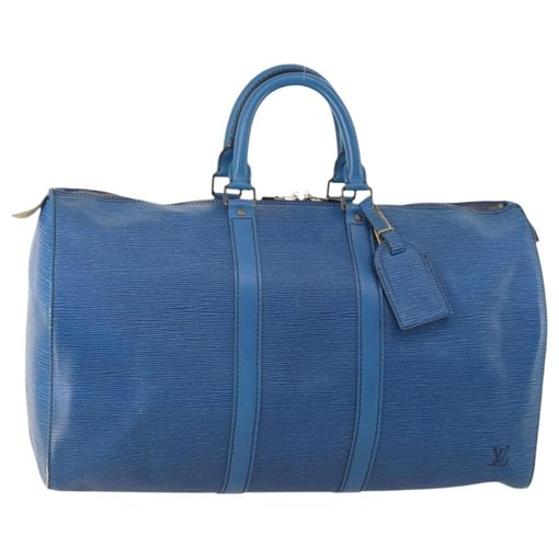 Keepall leather travel bag