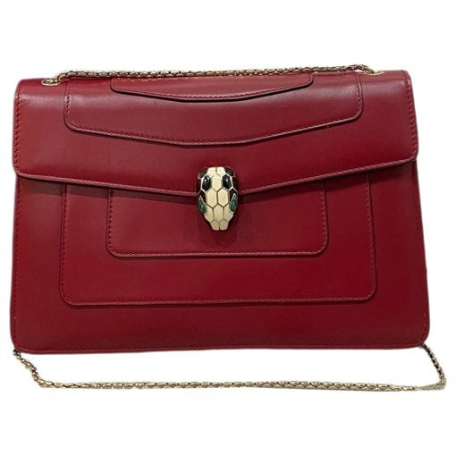 Serpenti leather handbag