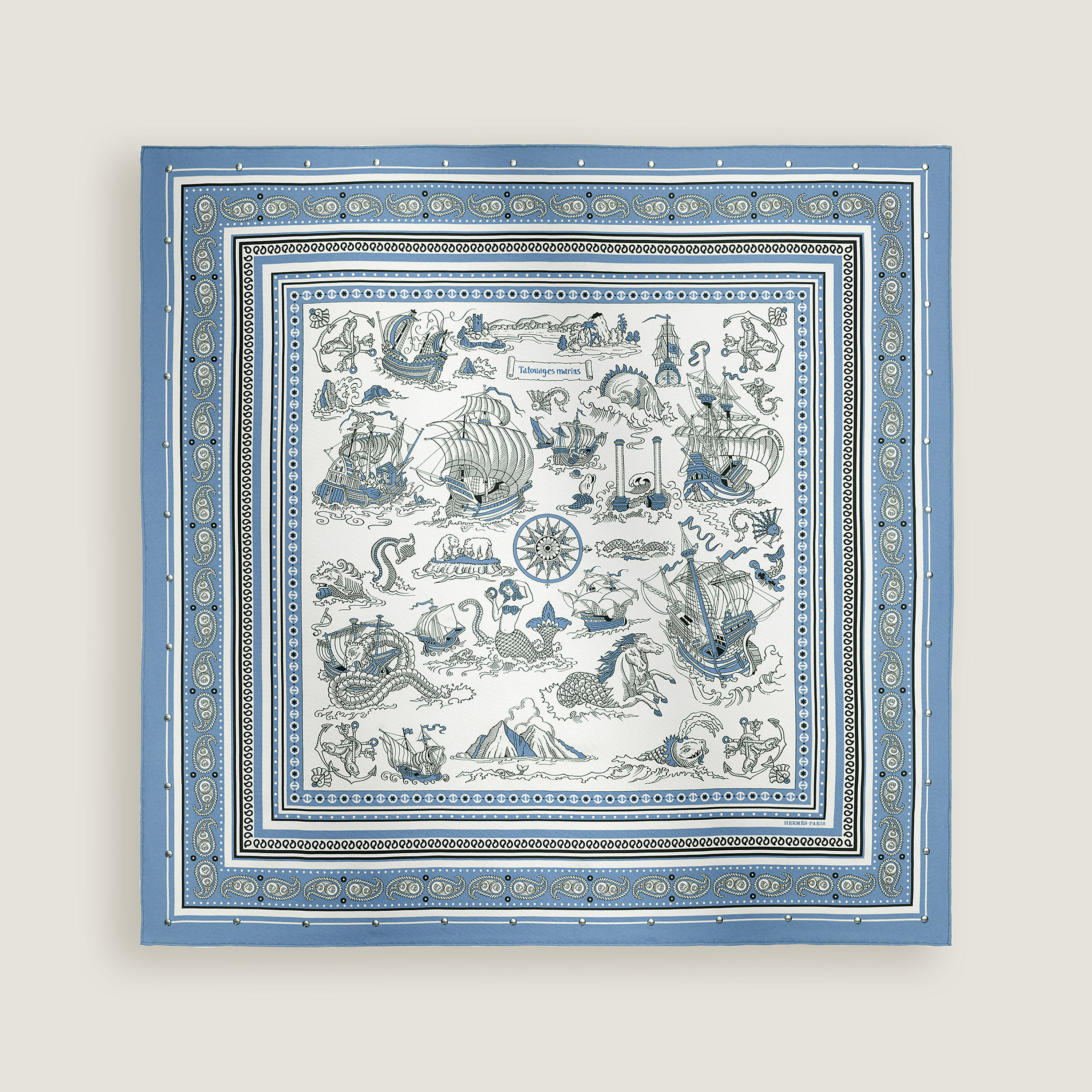 Tatouages Marins Bandana studded scarf 70